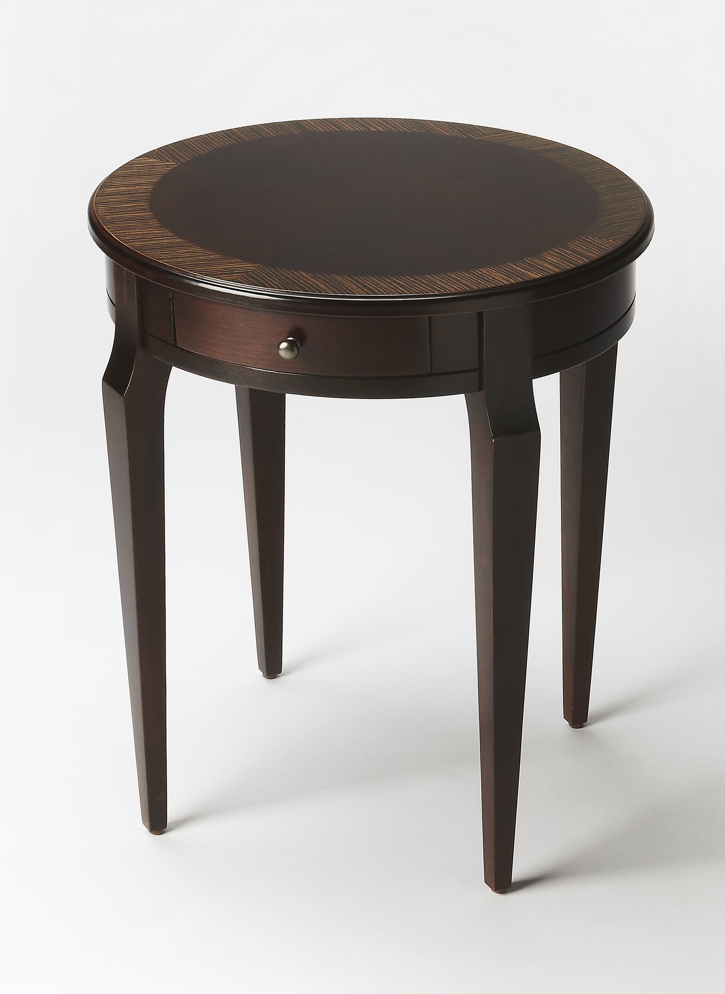 Archer 1 Drawer Side Table in Dark Brown 0341211