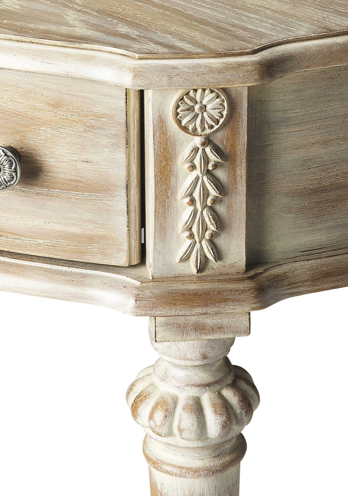 Halifax 1 Drawer Console 34" Table with storage in Gray 0589247