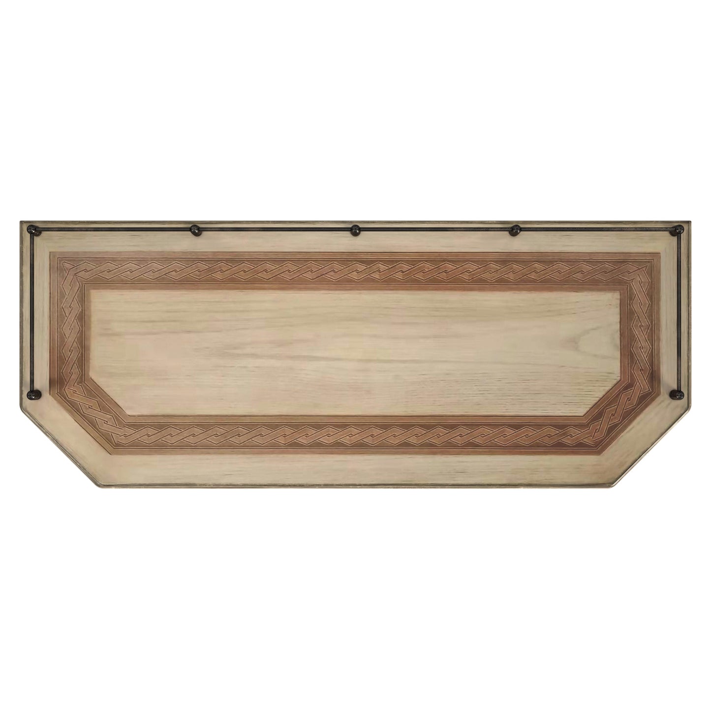 Butler Specialty Company Charleston 30 in. W Demilune Wood 1 Drawer Console Table with Lower Open Shelf, Beige