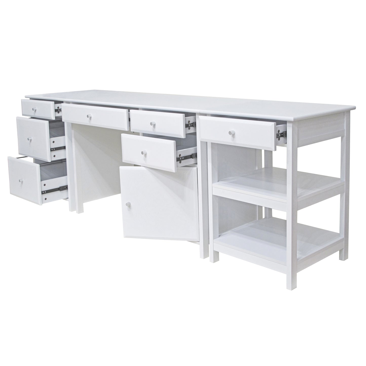 Delta 3-Pc Home Office Desk Set, White