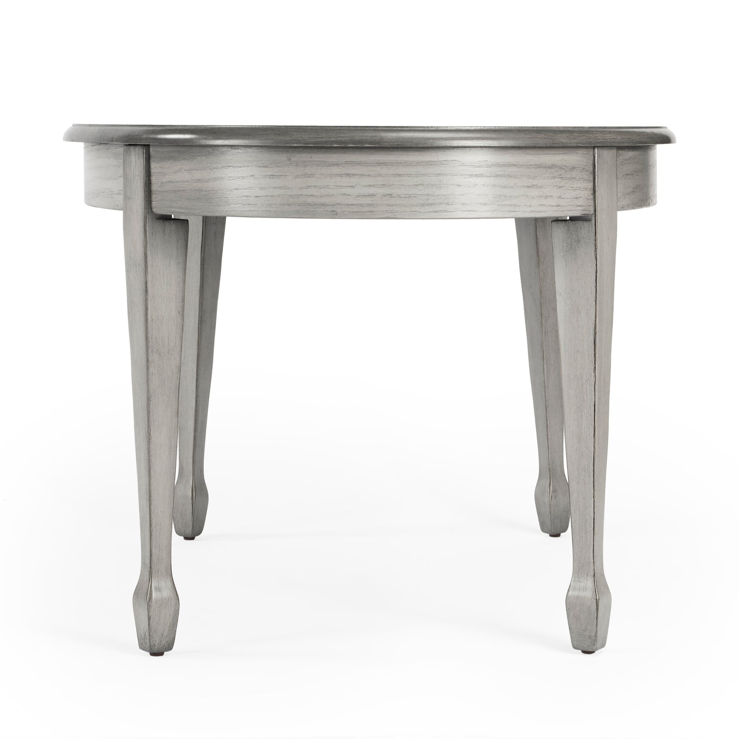 Clayton Oval Wood Coffee Table in Gray 1234418