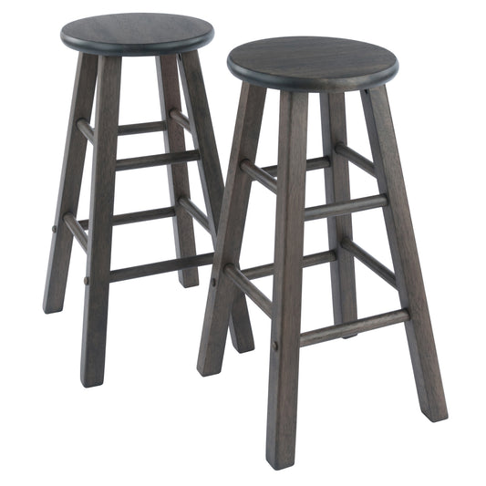 Element 2-Pc Counter Stool Set, Oyster Gray