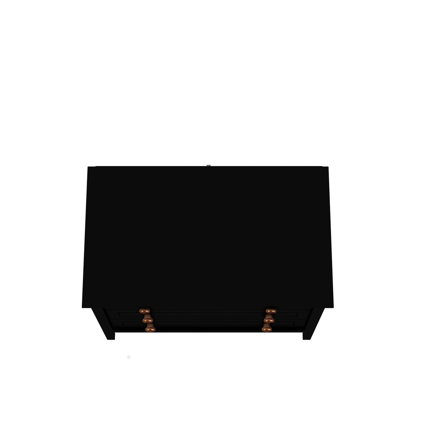 Manhattan Comfort Crown Full Wardrobe with Hanging and 2 Drawers in Black 167GMC2