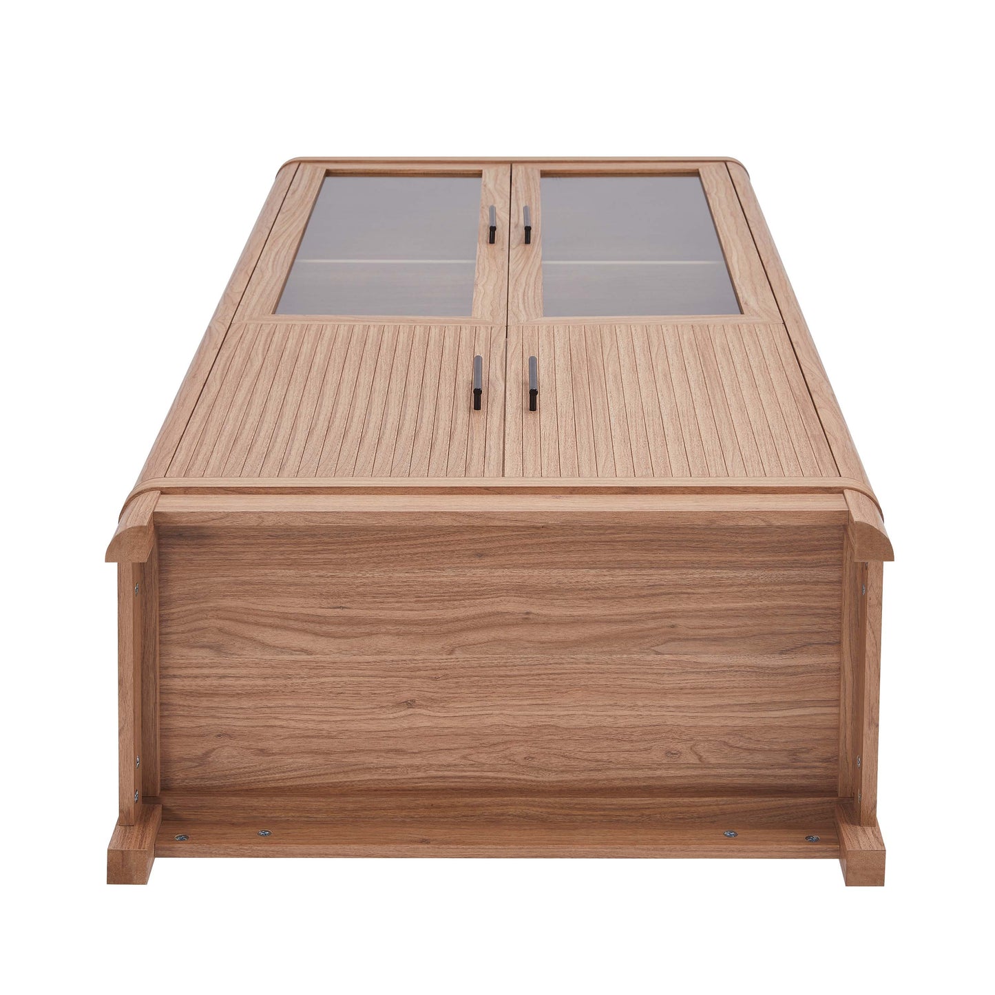 Jodie Mid-Century Modern 31" Bookcase Cabinet in Maple (6-Shelf) - Set of 2 2-BC001-MP