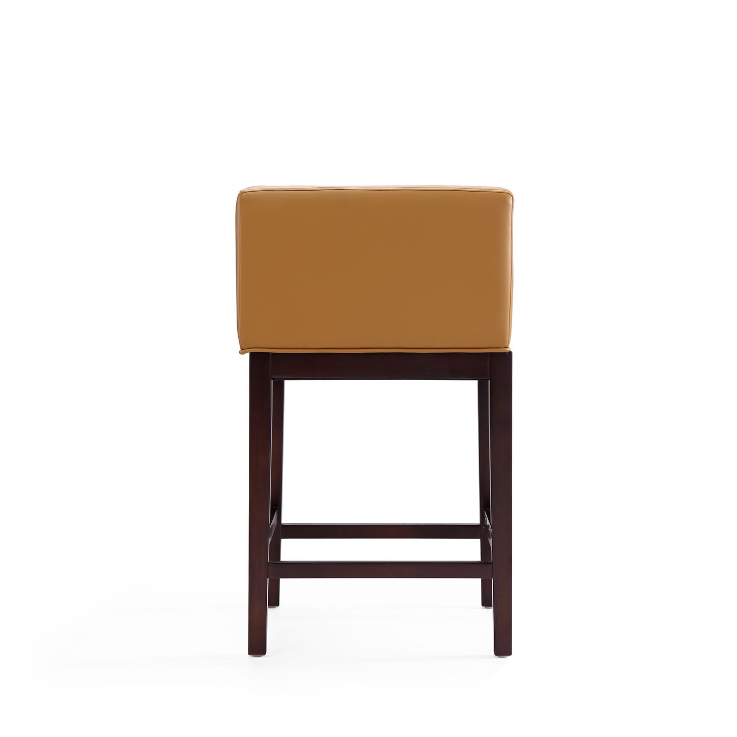 Kingsley Mid-Century Modern Wood Upholstered Counter Stool in Camel - Set of 2 2-CS005-CL
