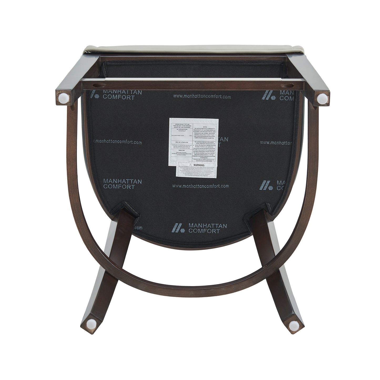 Blair Modern Wood Upholstered Counter Stool in Stone - Set of 2 2-CS020-ST