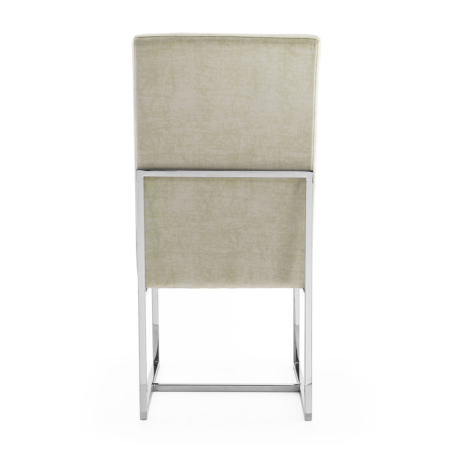 Element Modern Metal Velvet Dining Chair in Champagne - Set of 2 2-DC030-OM