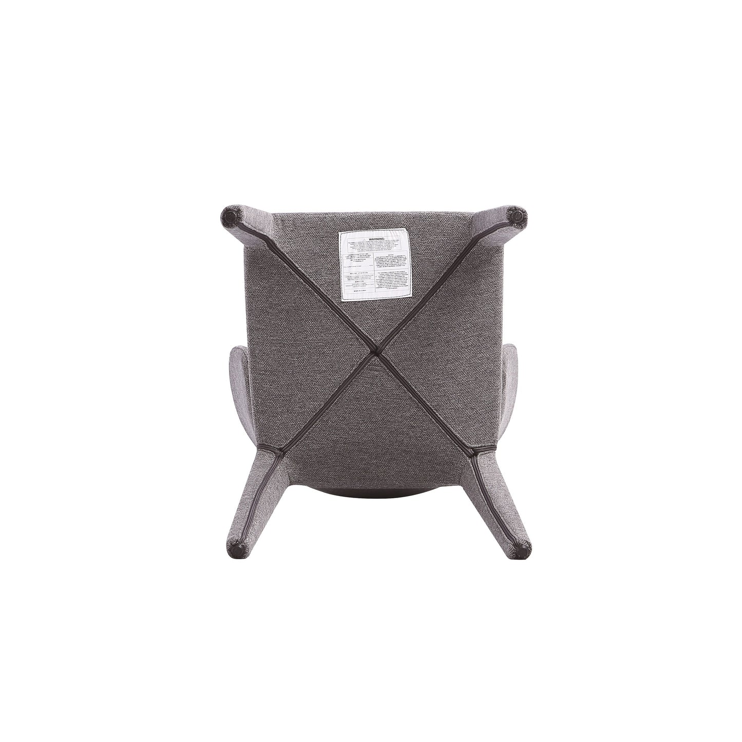 Conrad Mid-Century Modern Upholstered Dining Chair in Gray - Set of 4 2-DC031-WGY