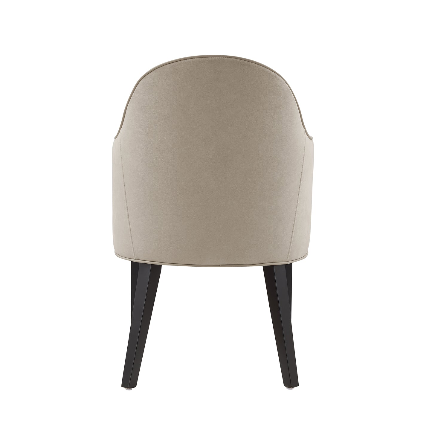 Hillman Modern Wood Vegan Leather and Velvet Armchair in Sand - Set of 2 2-DC087AR2-SD
