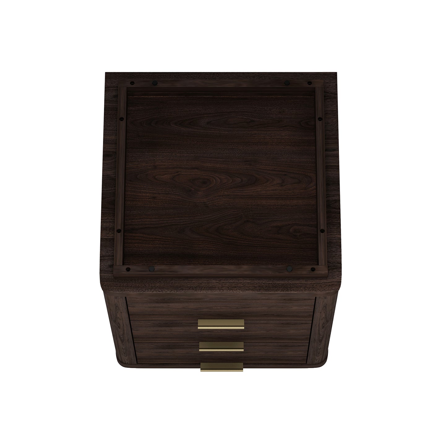 Evelyn Modern 20" Nightstand in Brown (3-Drawer) - Set of 2 2-NS013-BR