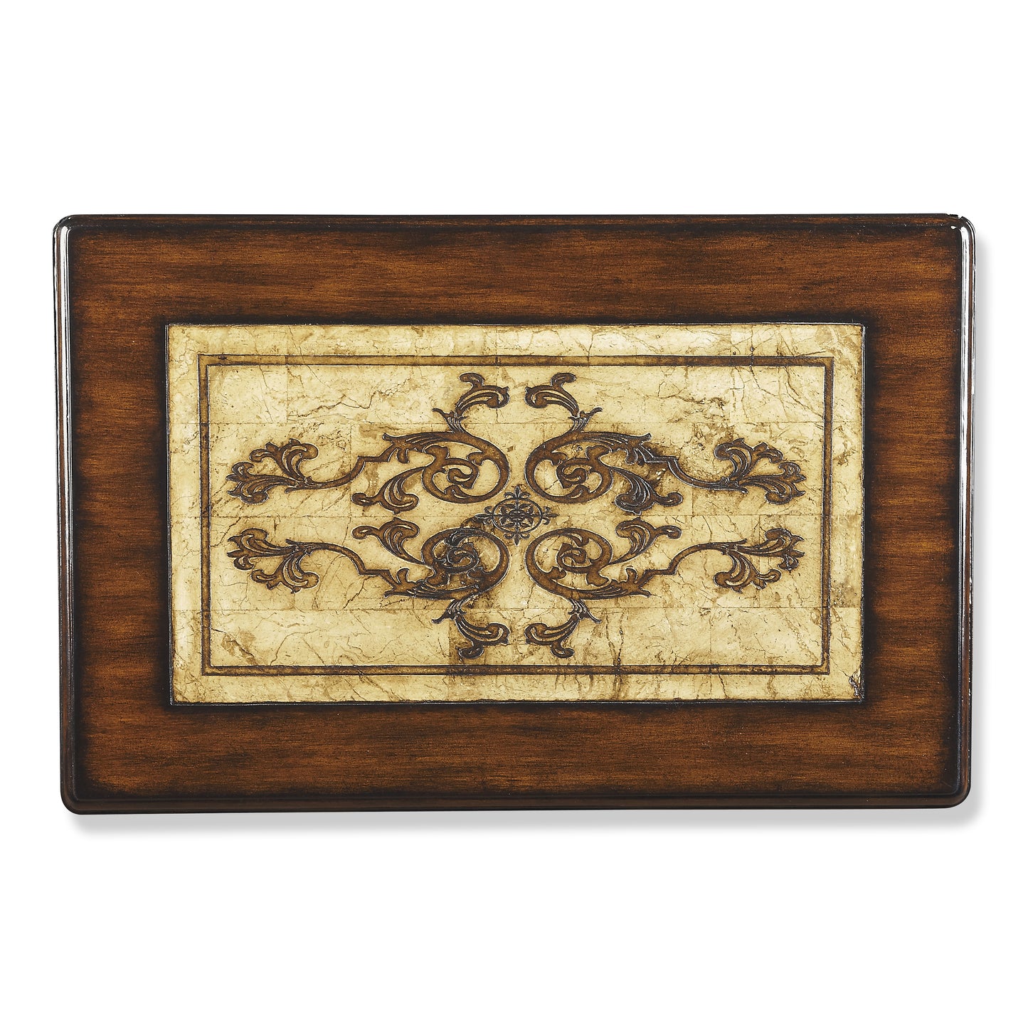 Butler Specialty Company Gregorio Rectangular Stone and Wood Set of 2 Nesting Tables, Multi-Color