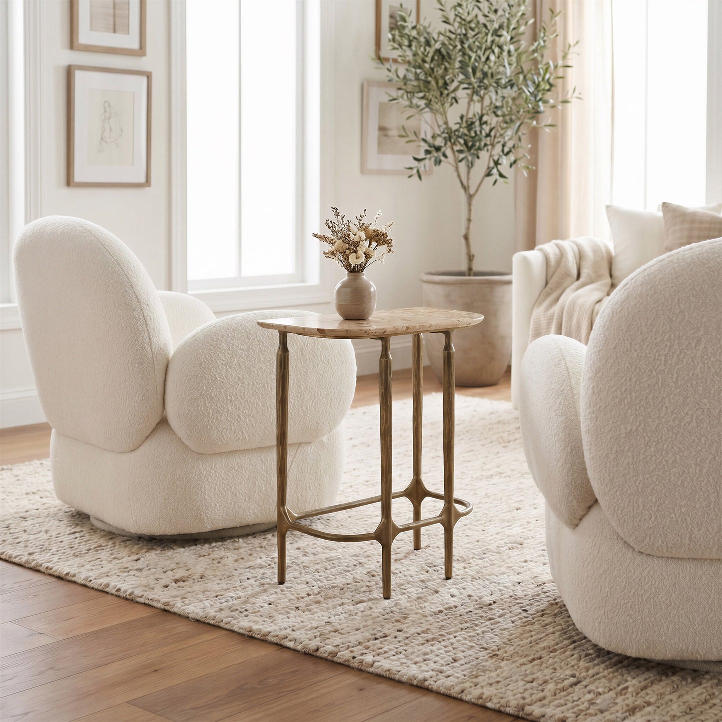 Pilka Swivel Chair White - 11