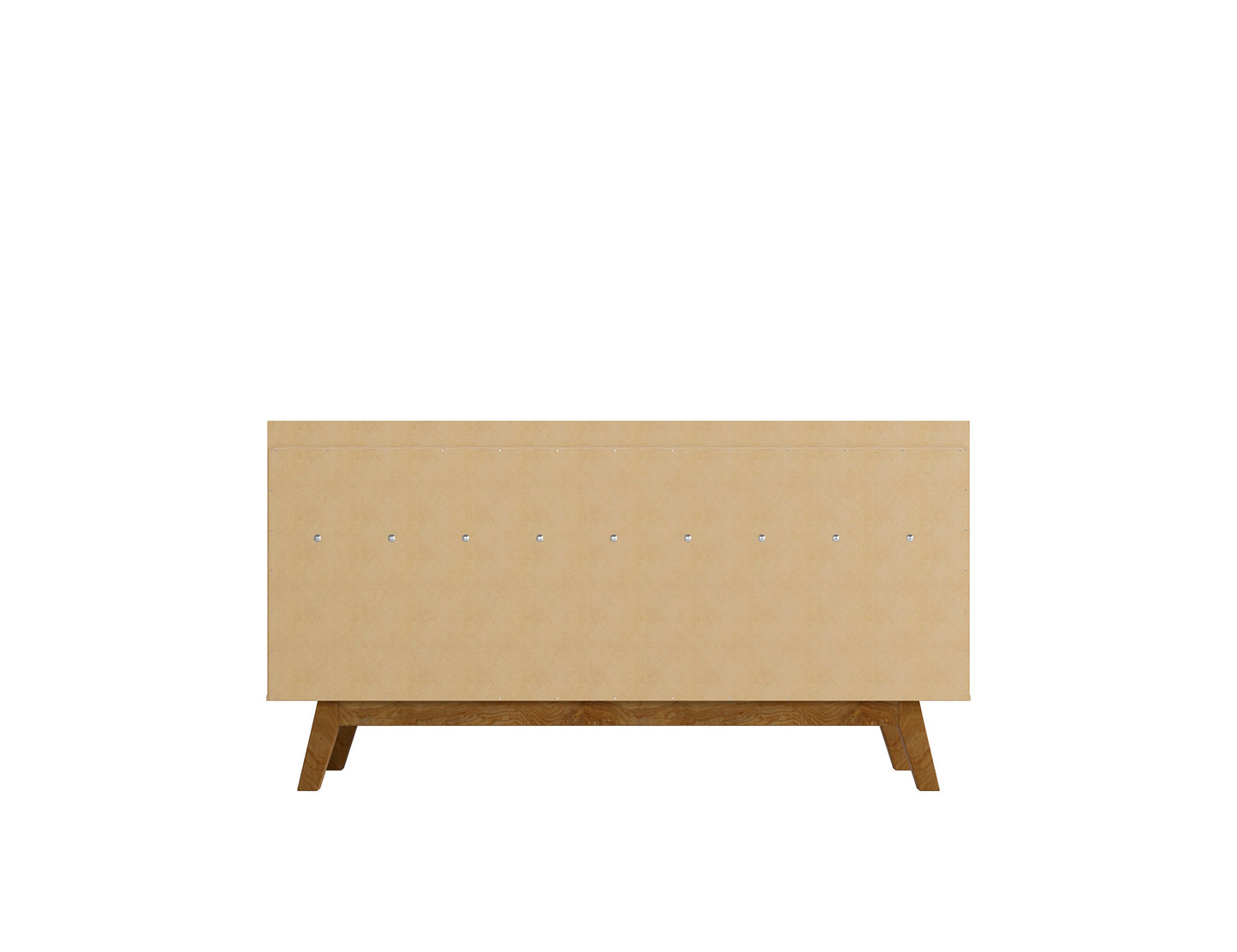 Manhattan Comfort Addie 53.54 Sideboard with 5 Shelves in White 244BMC6