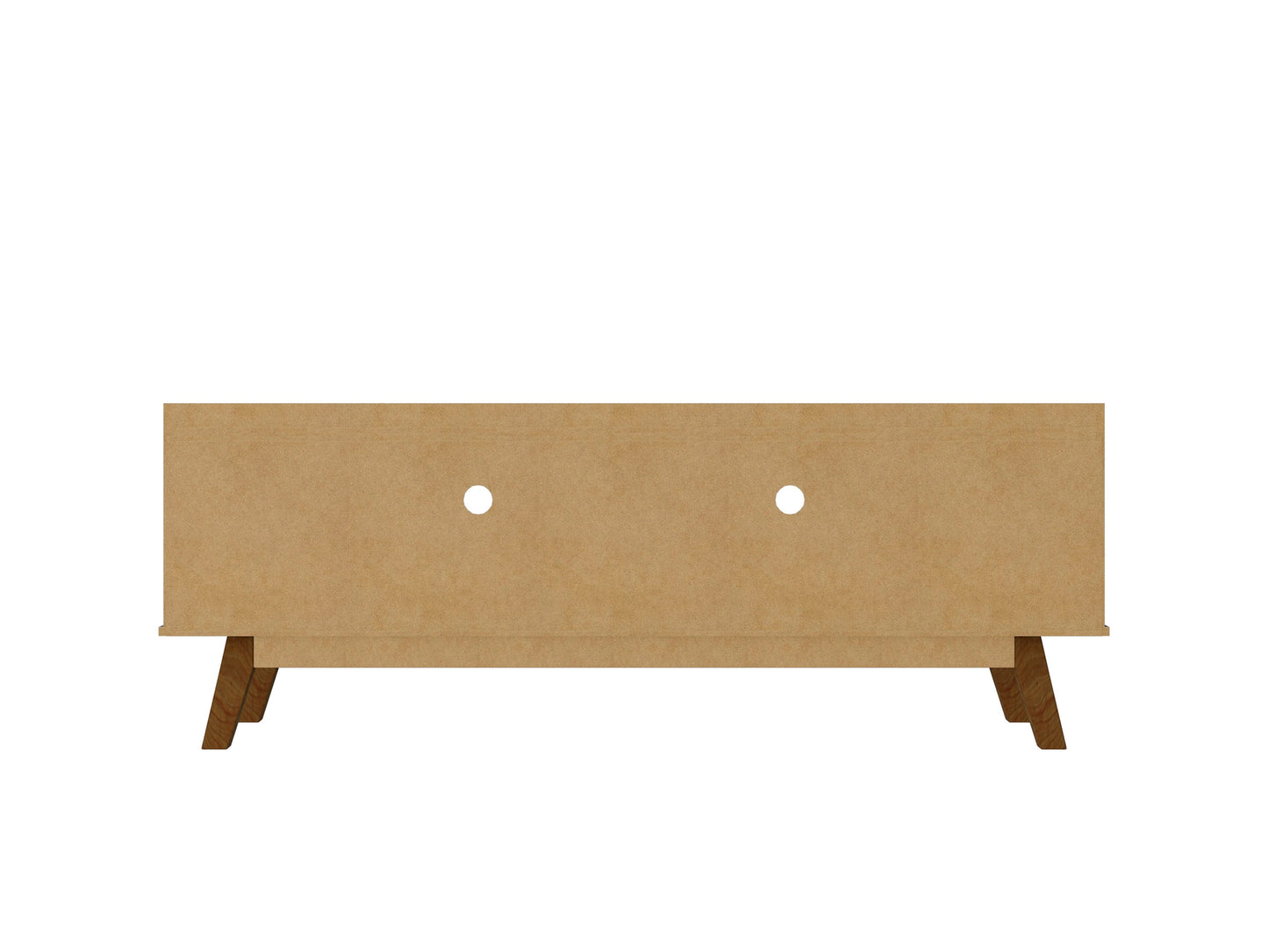 Manhattan Comfort Mid-Century Modern Marcus 62.99 TV Stand with Solid Wood Legs in Grey and Nature 260BMC50