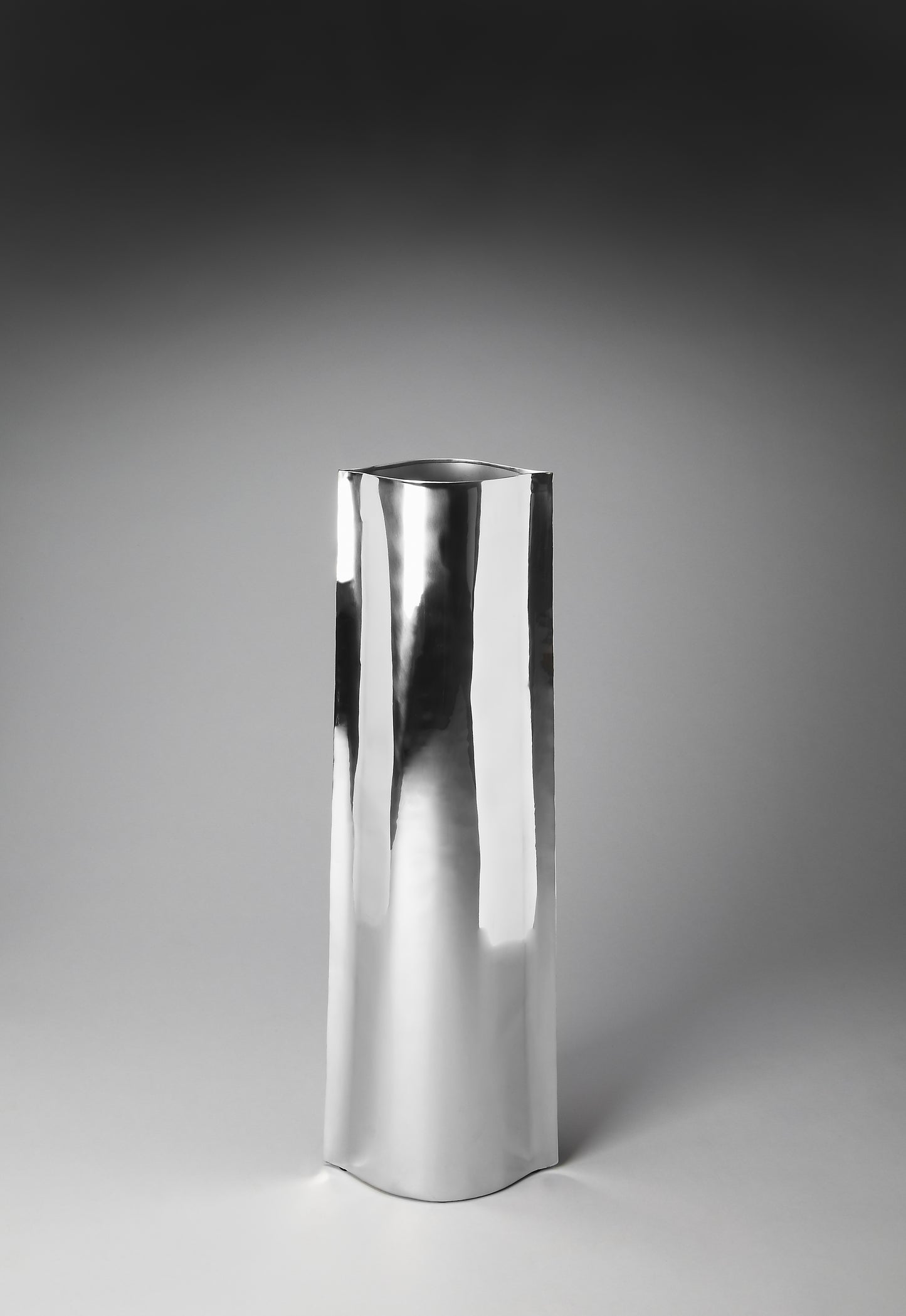 Daphne Modern Floor Vase in Silver 2725016