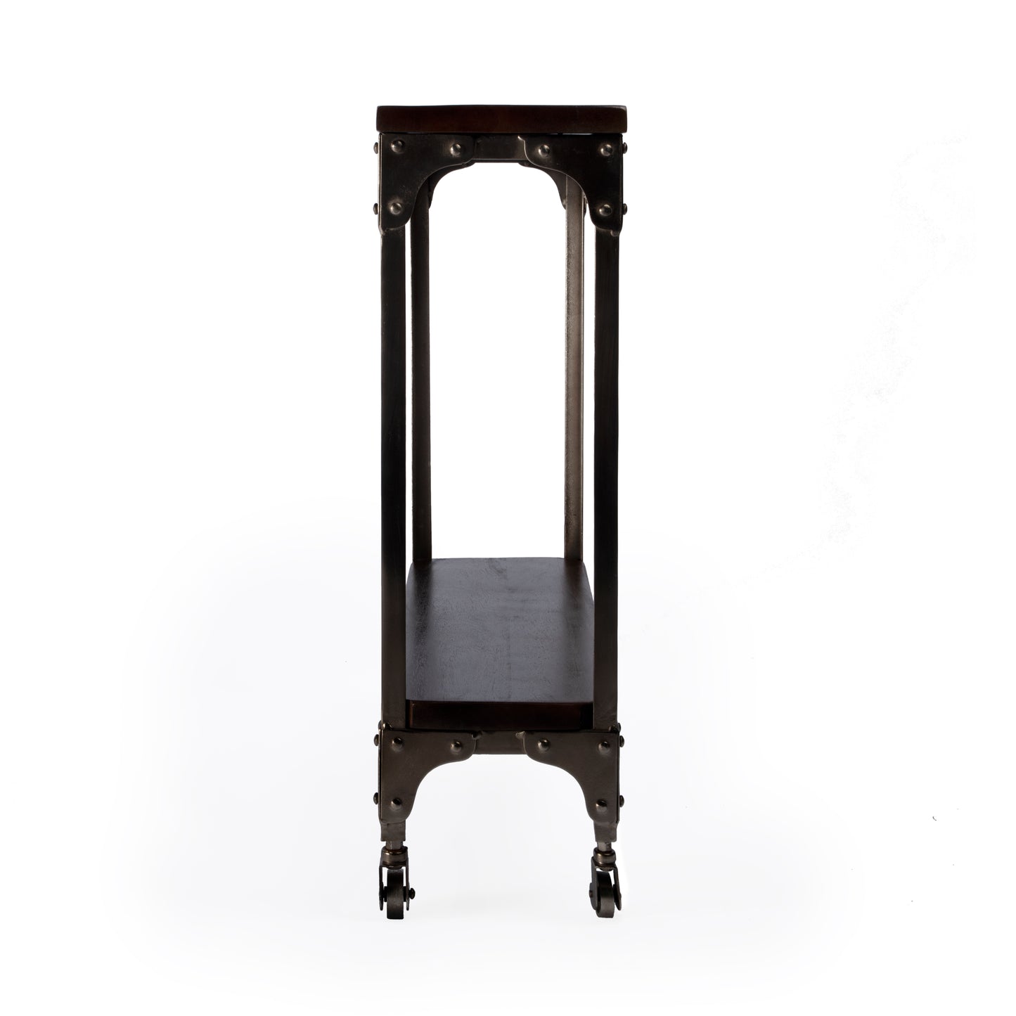 Gandolph Industrial Chic Console Table in Coffee 2873403