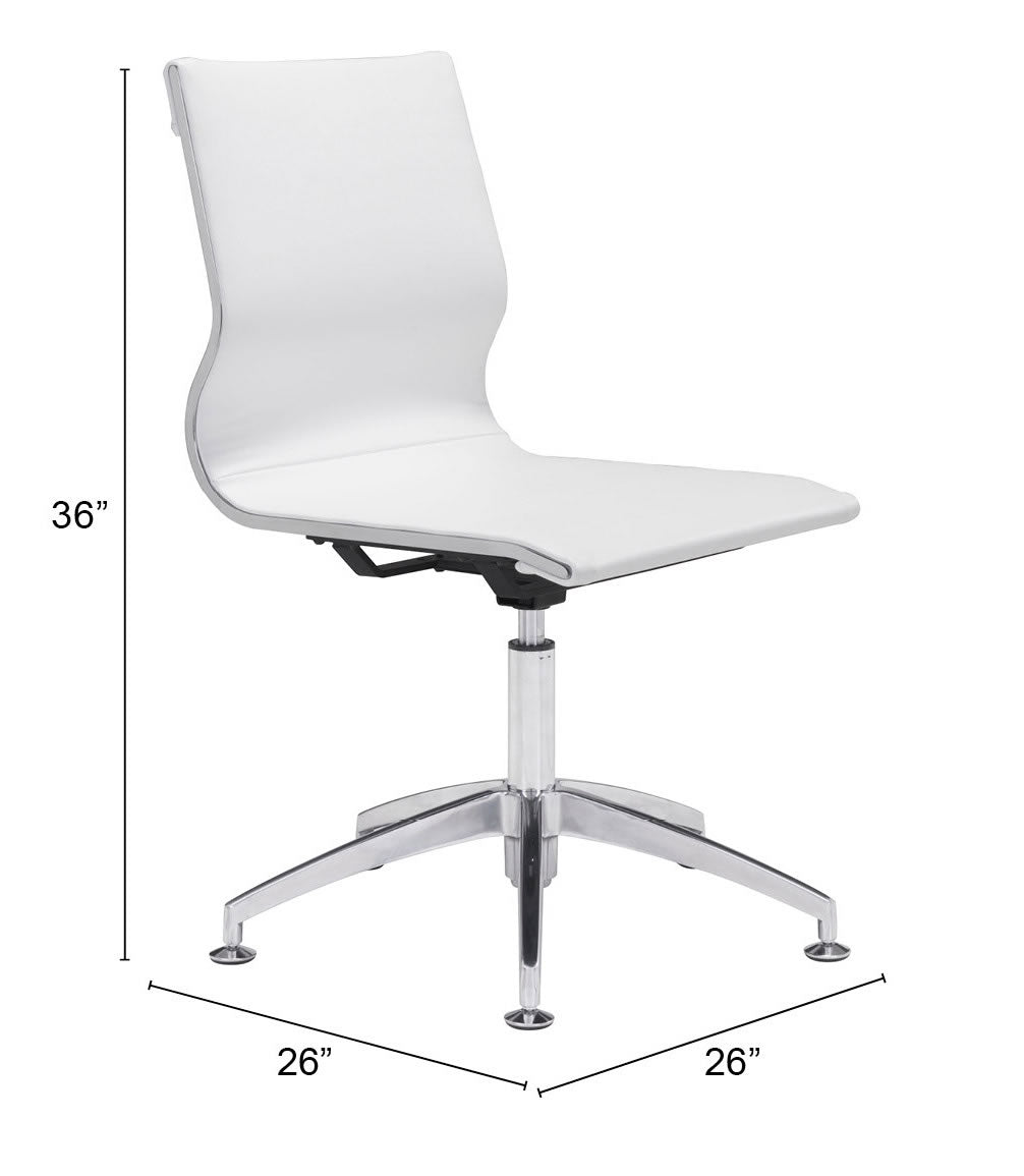 Glider Conference Chair White