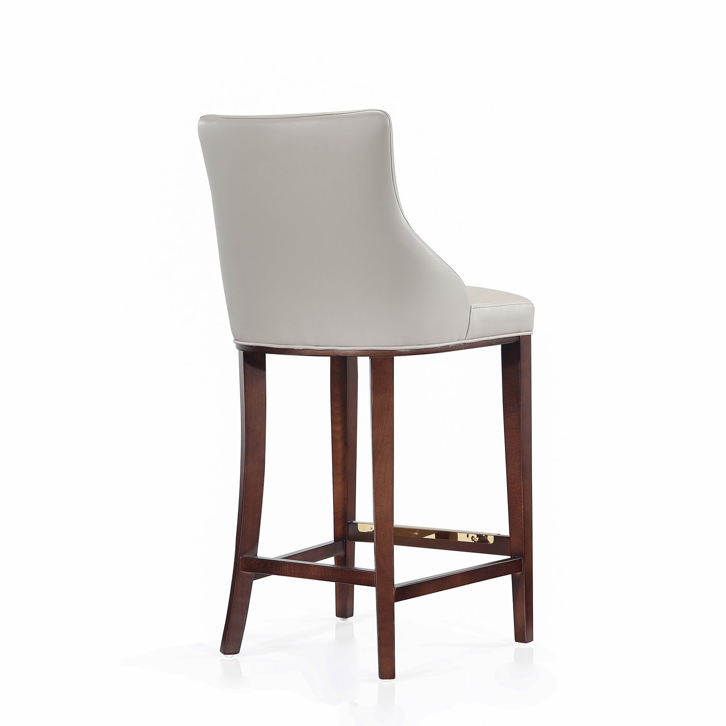 Shubert Modern Wood Upholstered Barstool in Light Gray - Set of 3 3-BS019-LG