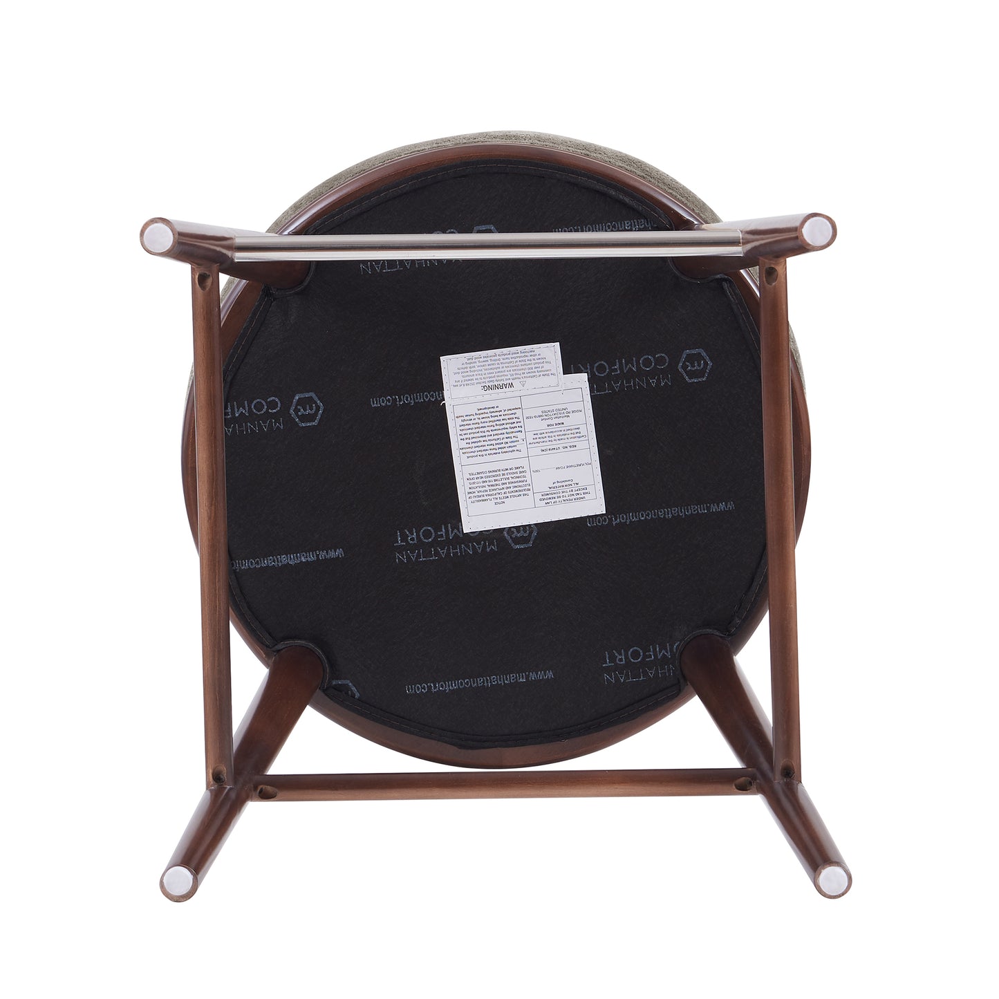 Evalyn Modern Wood Upholstered Barstool in Dove - Set of 3 3-BS024-DO