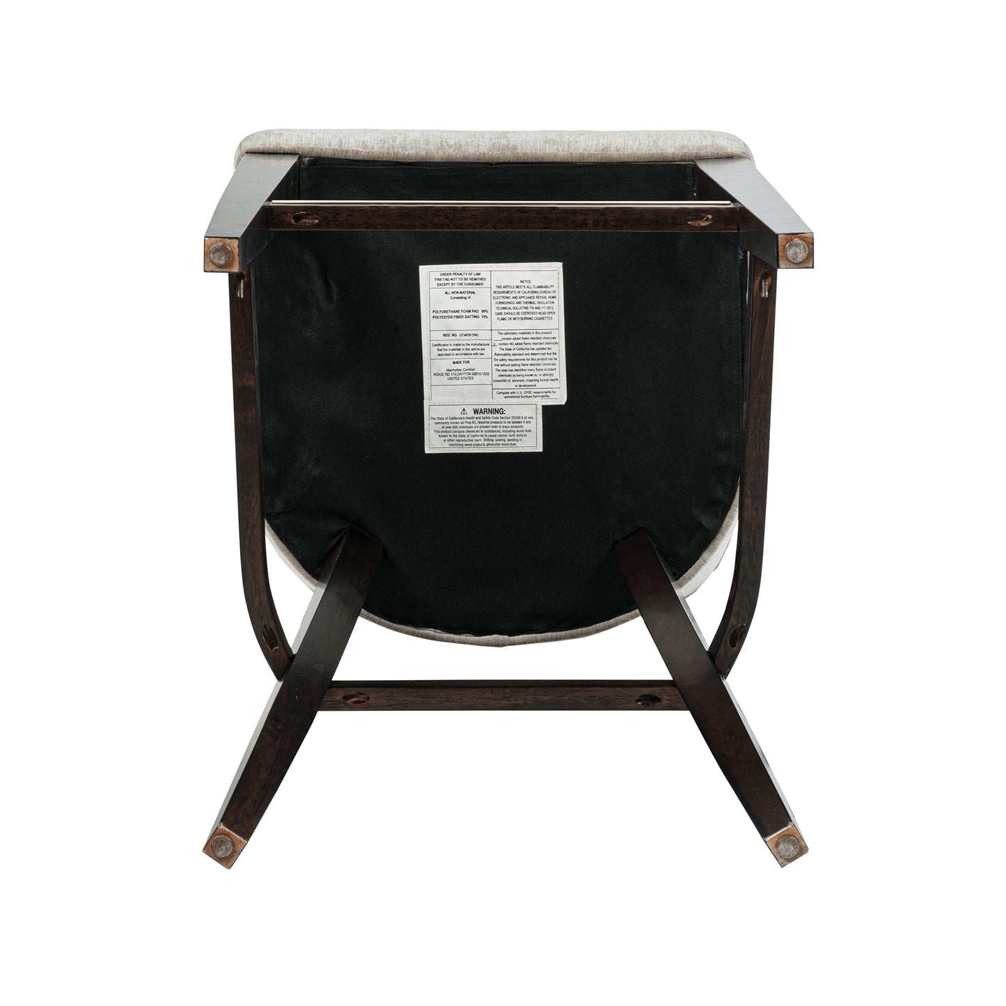 Beever Modern Wood Upholstered Chenille Barstool in Taupe - Set of 3 3-BS027-TP