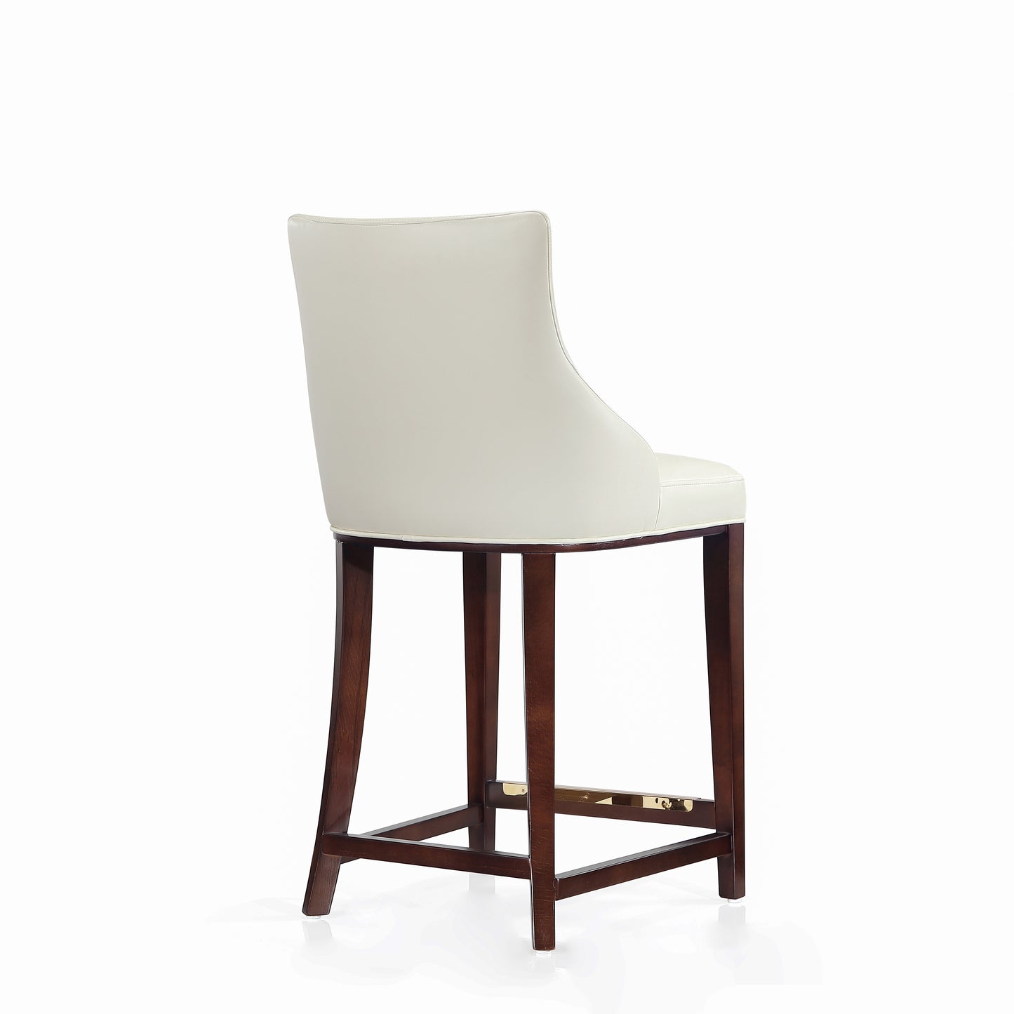 Shubert Modern Wood Upholstered Counter Stool in Ivory - Set of 3 3-CS016-IV