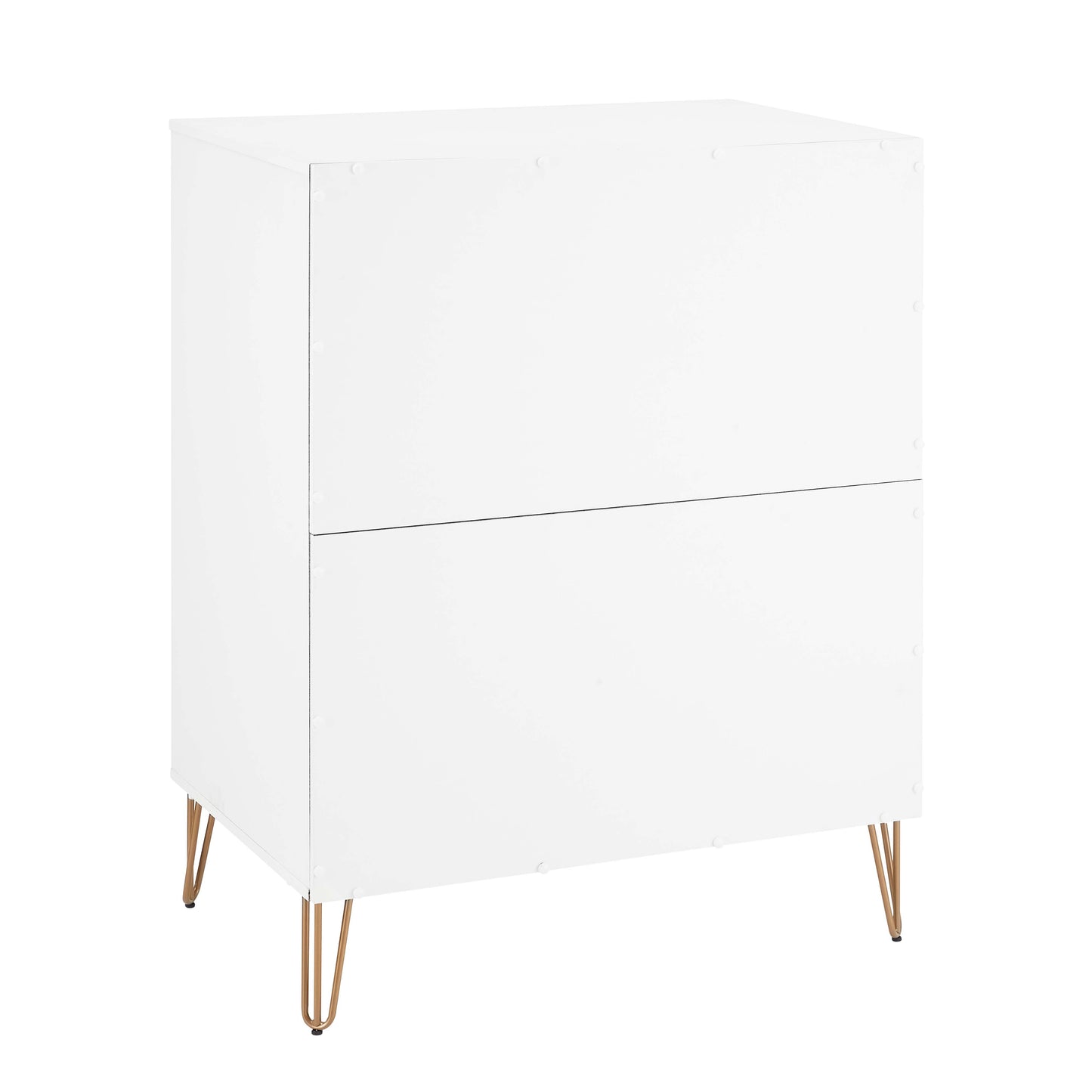 Manhattan Comfort3-Piece DUMBO Modern 5-Drawer Tall Dresser, DUMBO Modern 6-Drawer Double Low Dresser, and DUMBO Modern Nightstand 2.0 in White 3-DB07-WH