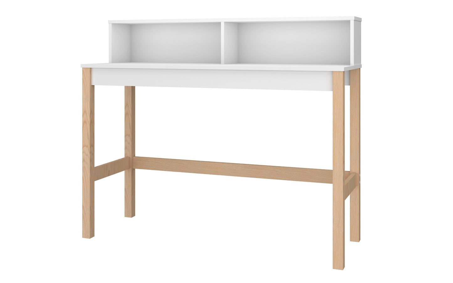 Manhattan Comfort Bowery Desk in White and Oak 309AMC157