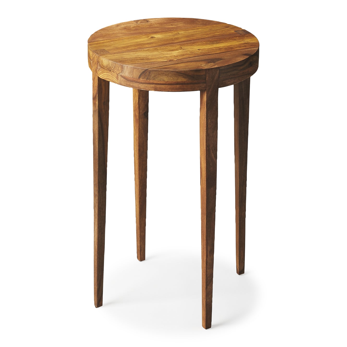 Butler Specialty Company Cagney 14 in. W Round Solid Wood Side Table, Light Brown