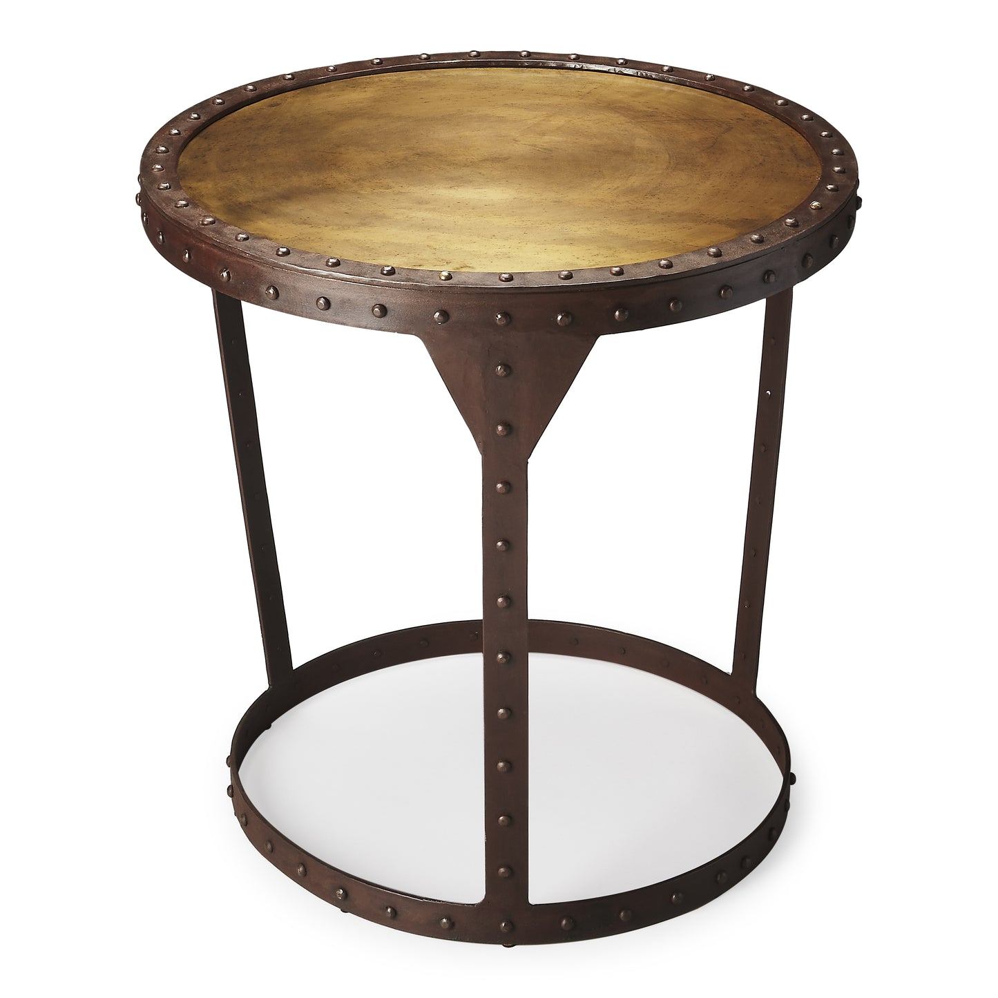 Butler Specialty Company Bonham 24 in W Round Iron Side Table, Bronze