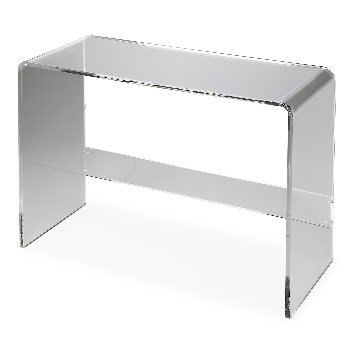 Butler Specialty Company Crystal 38 in. W Rectangular Clear Acrylic Console Table, Clear