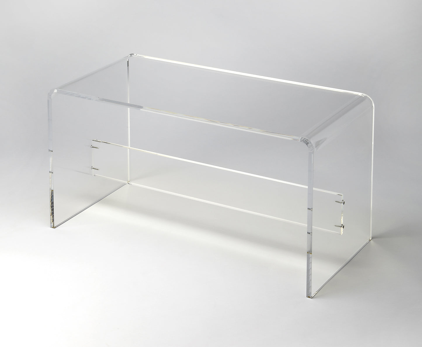 Crystal Clear Acrylic 34"W Bench in Clear 3607335