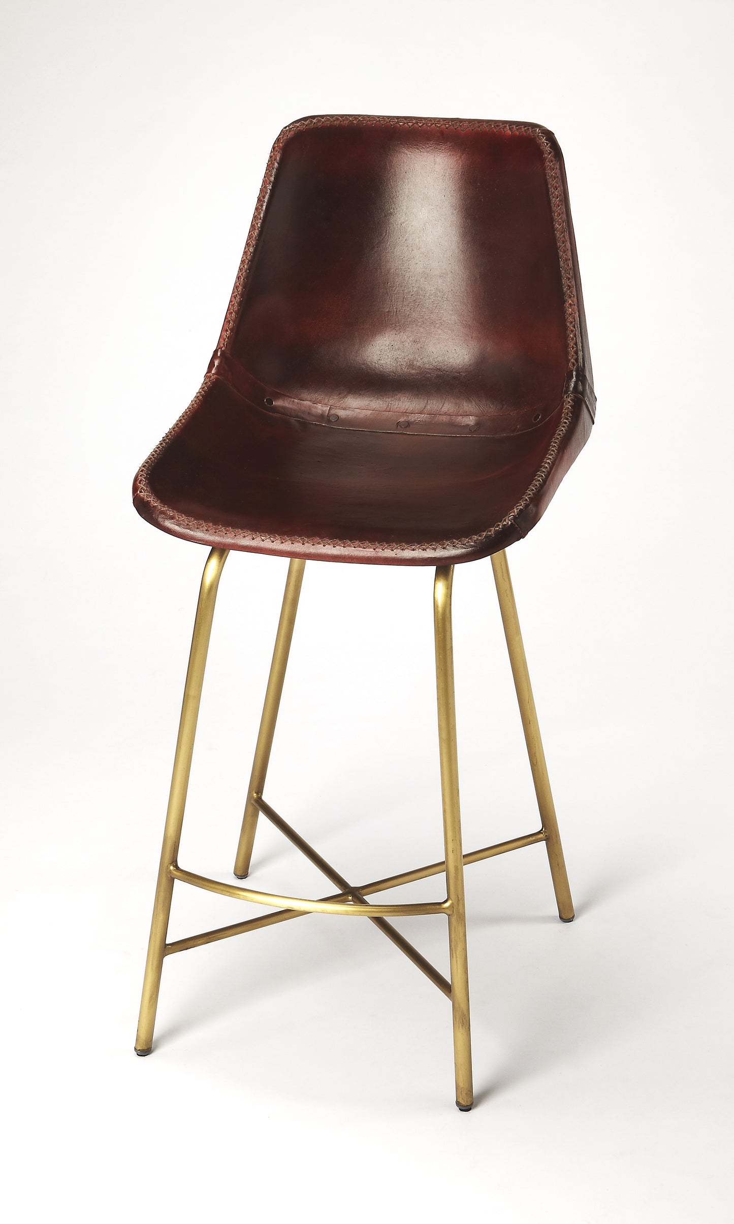 Commercial Leather 26" Counter Stool in Multi-Color 3788140