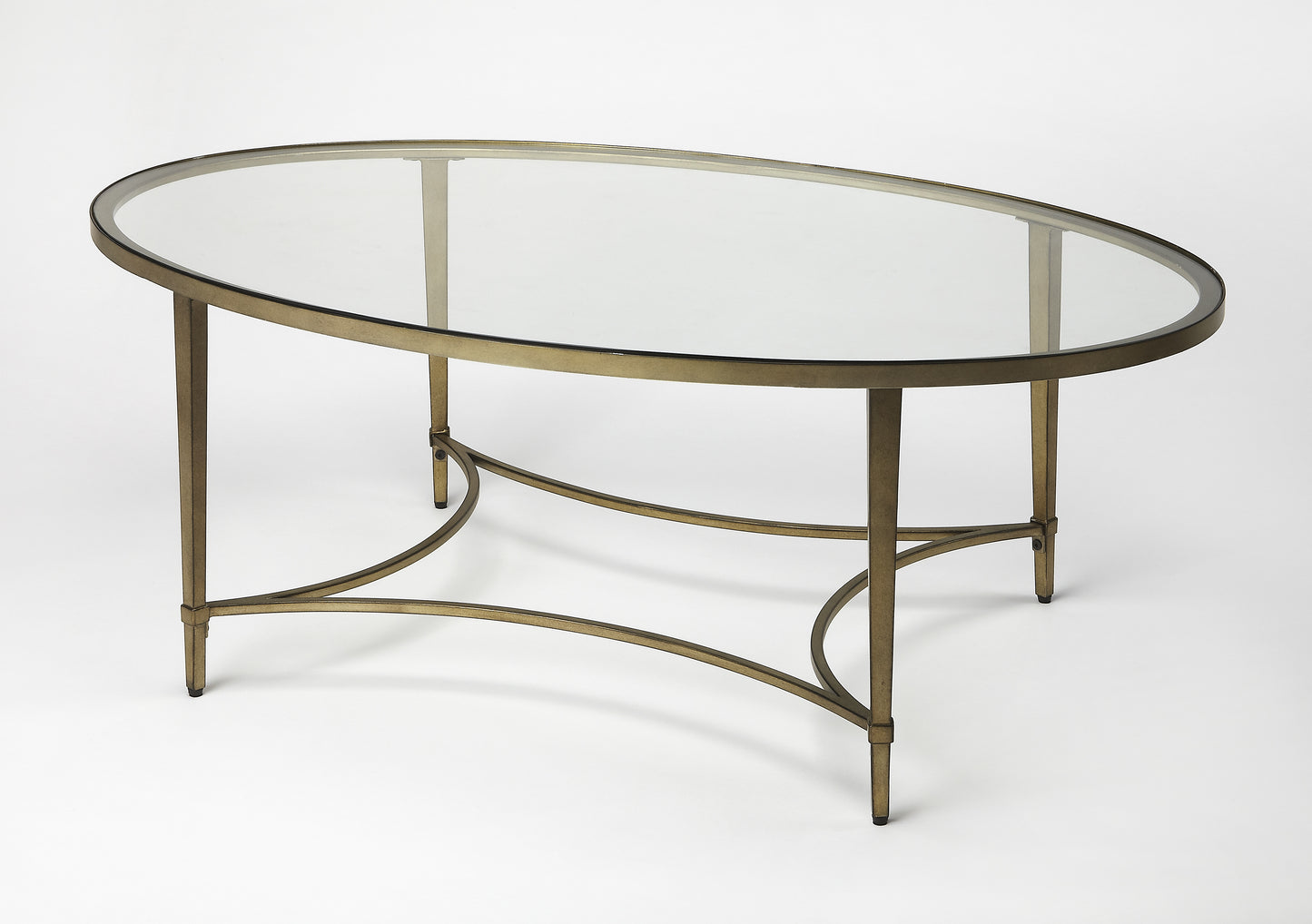 Monica Oval Coffee Table in Gold 3802355