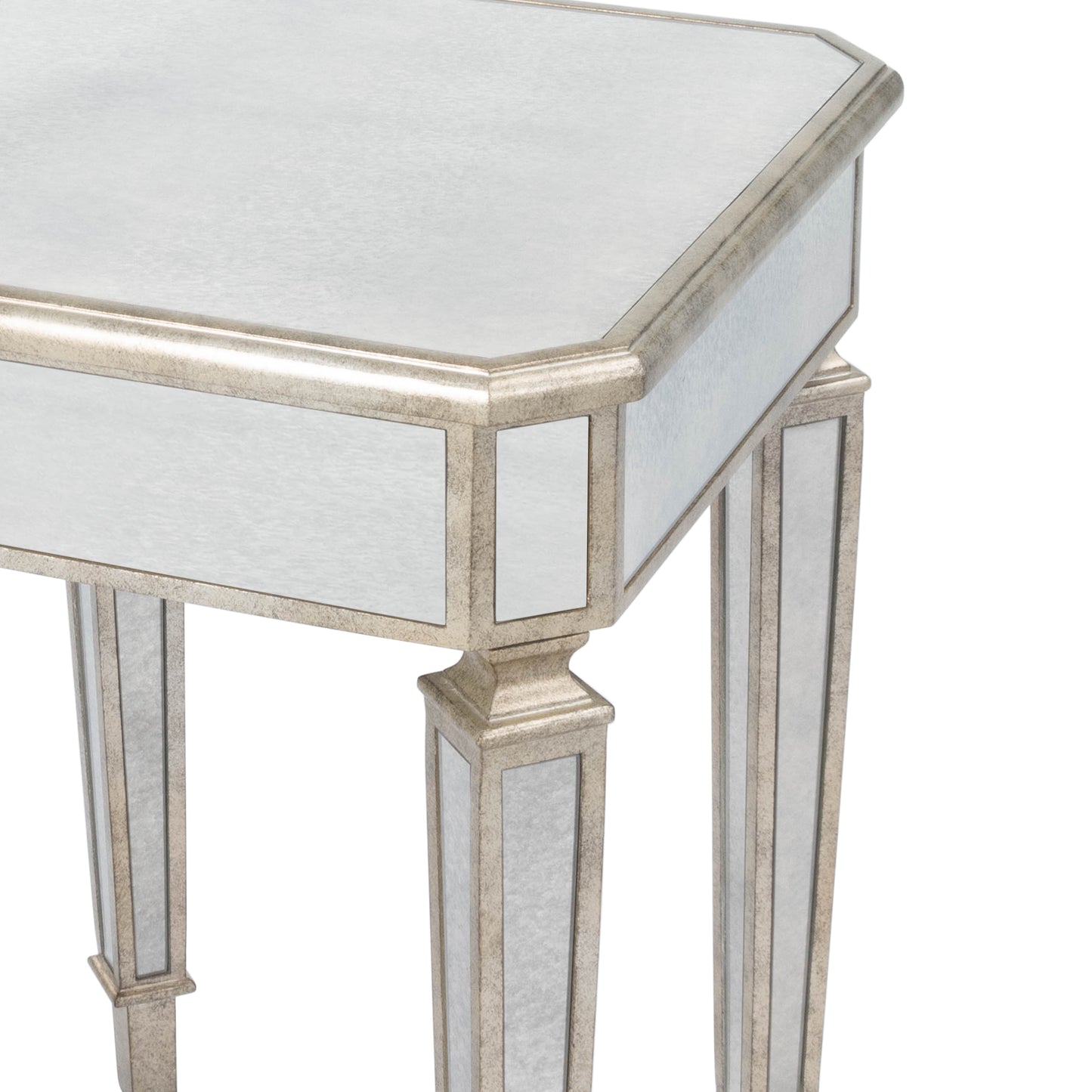 Butler Specialty Company Celeste 18 in. W Square Mirrored Side Table, Silver