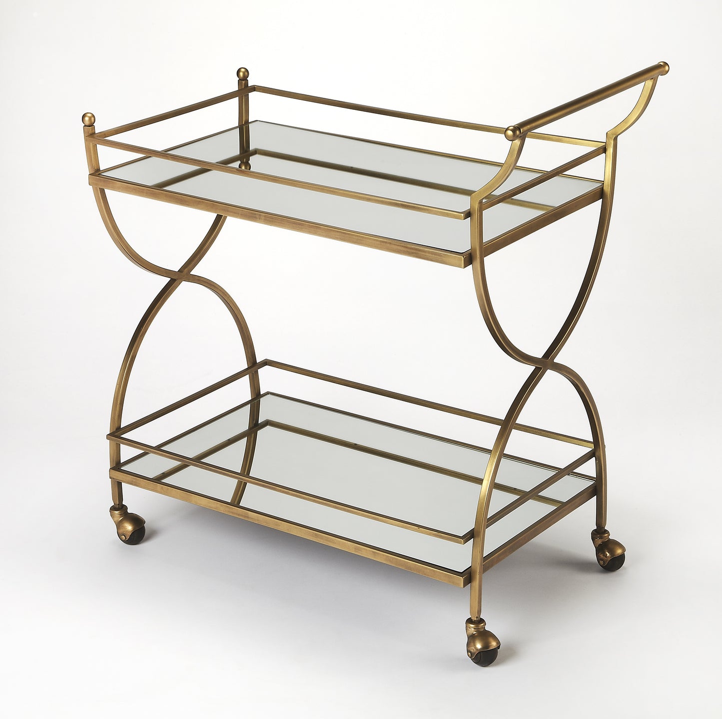 Graci Antique Bar Cart in Gold 3821226