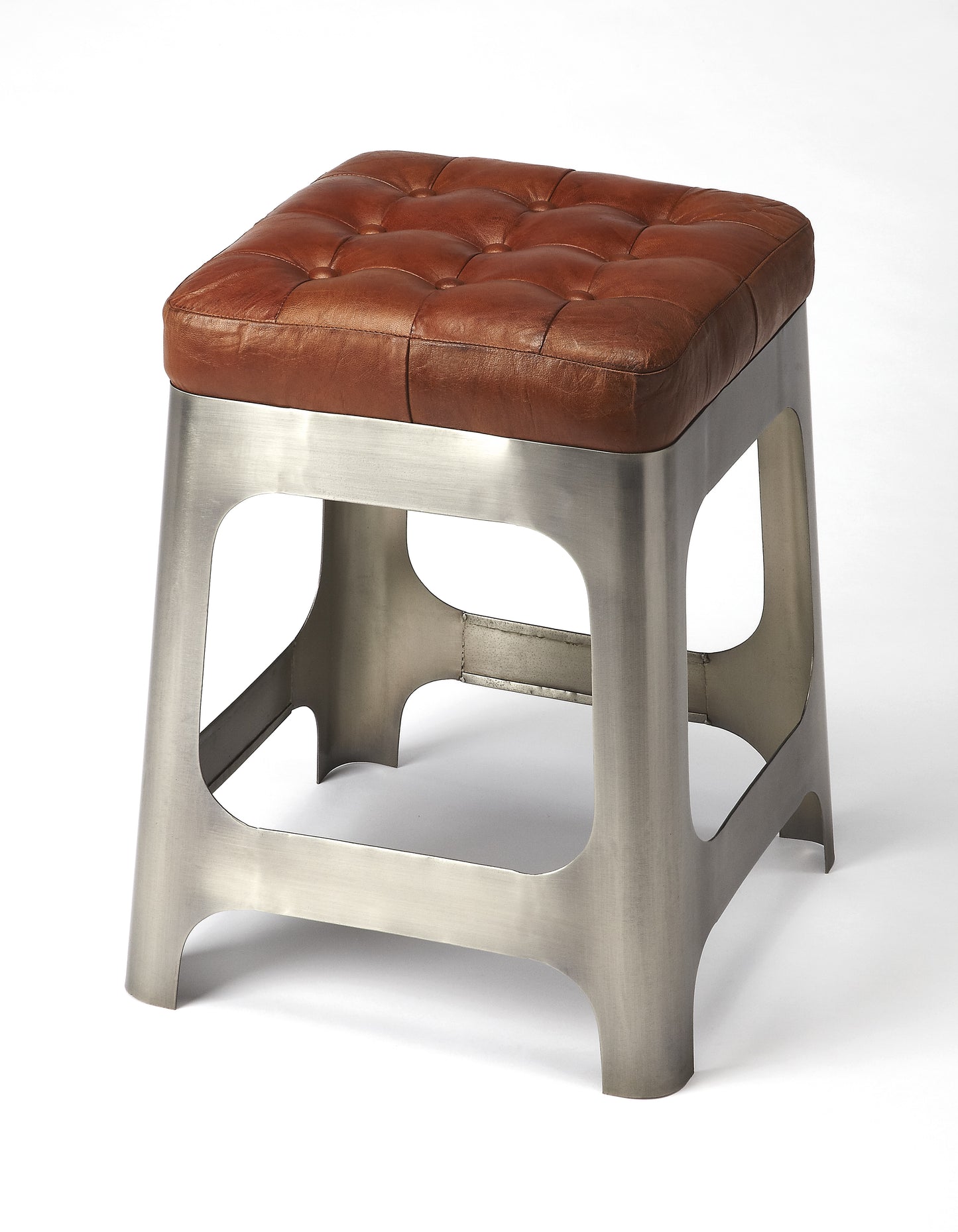 Gerald Iron & Leather 20" Counter Stool in Multi-Color 3963344