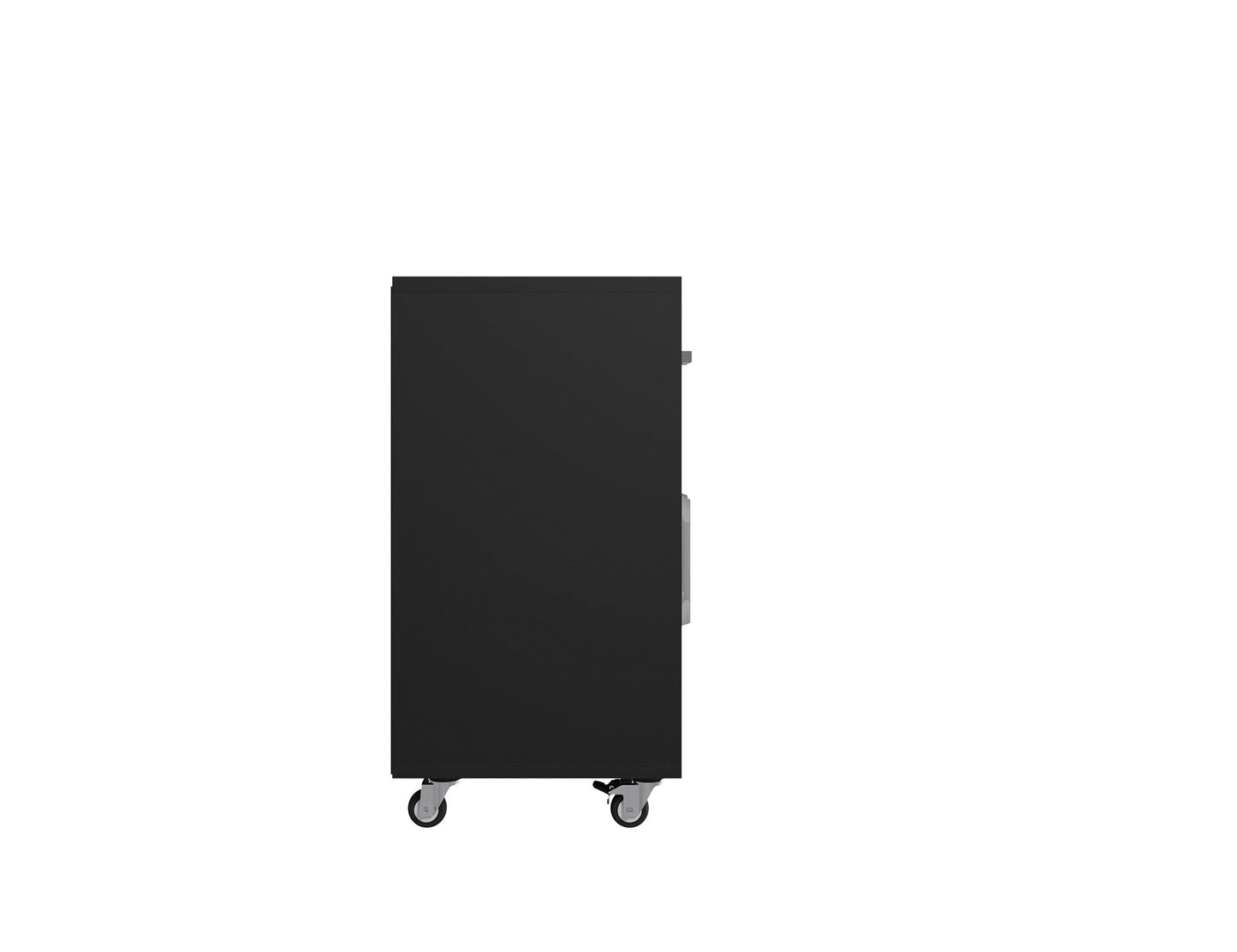 Manhattan Comfort Eiffel 4-Piece Garage Storage Set in Matte Black and Yellow 4-257BMC84