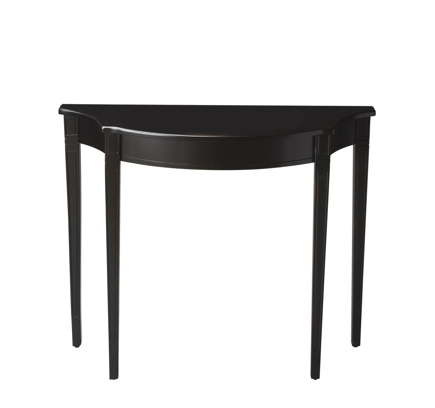 Butler Specialty Company Chester 36 in. W Demilune Wood Console Table, Black