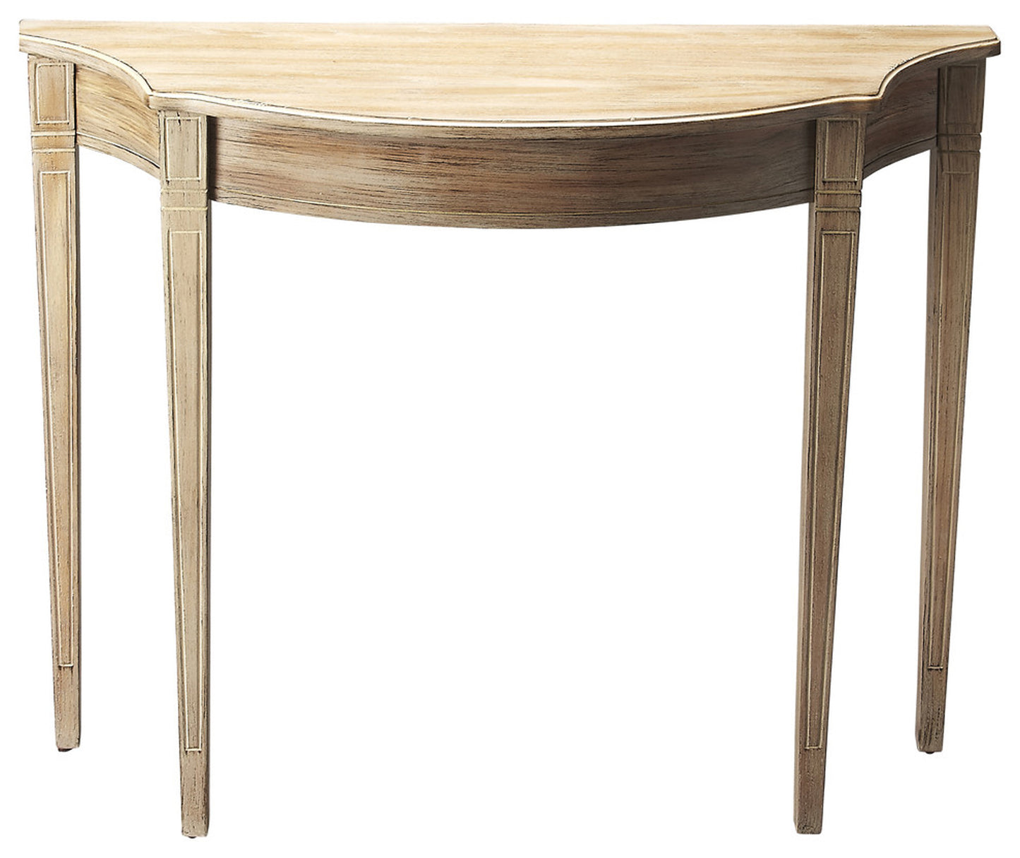 Butler Specialty Company Chester 36 in. W Demilune Wood Console Table, Gray