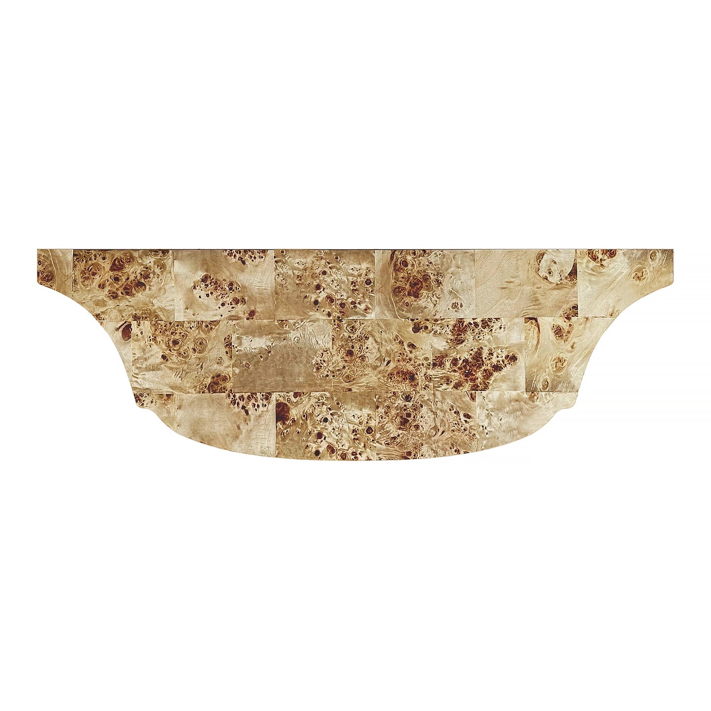 Butler Specialty Company Chester 36 in. W Demilune Burl Wood Console Table, Light Brown