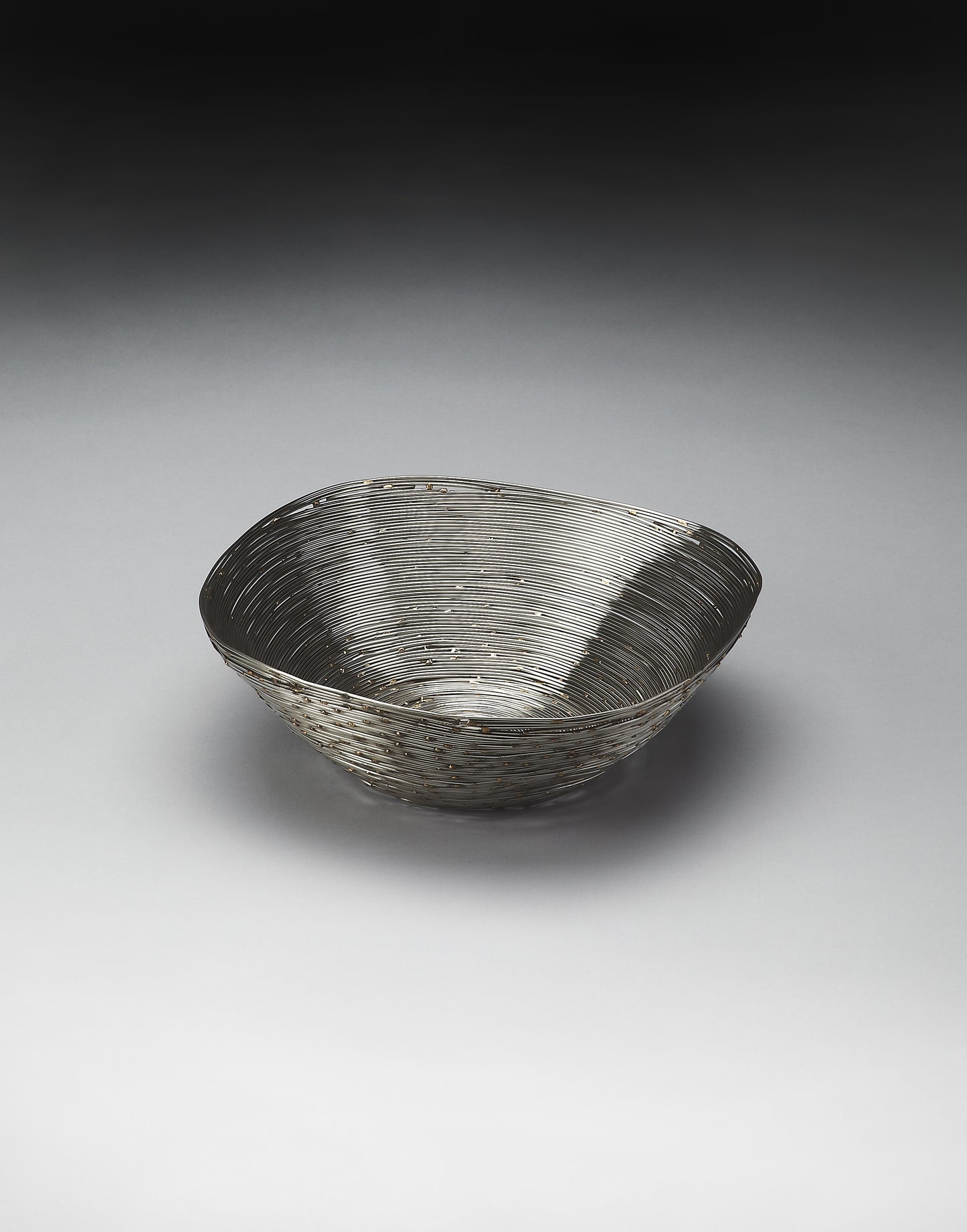 Live Wire Metal Decorative Bowl in Silver 4253016