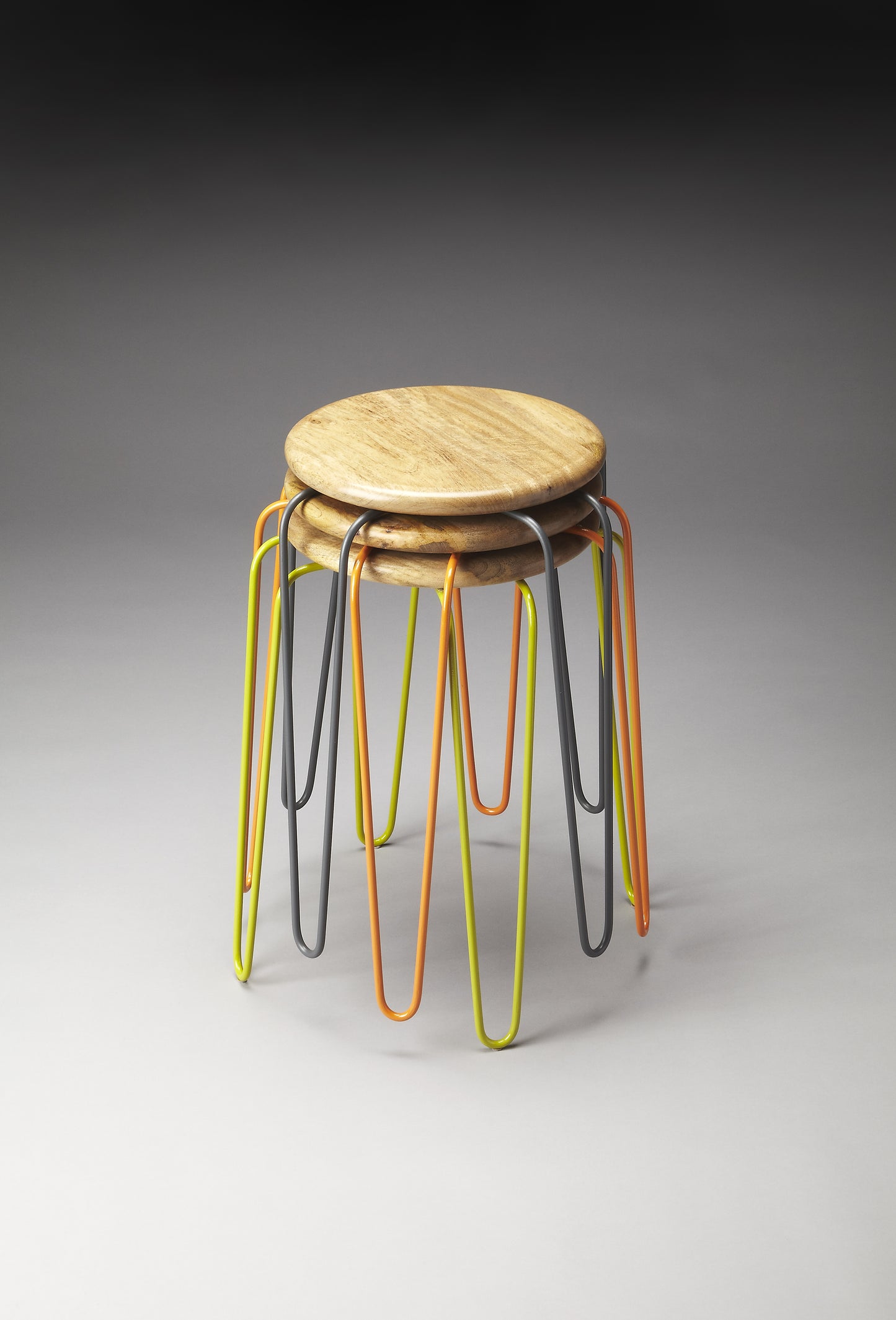 Easton Wood & Iron Stackable 19" Stools in Multi-Color 4270330