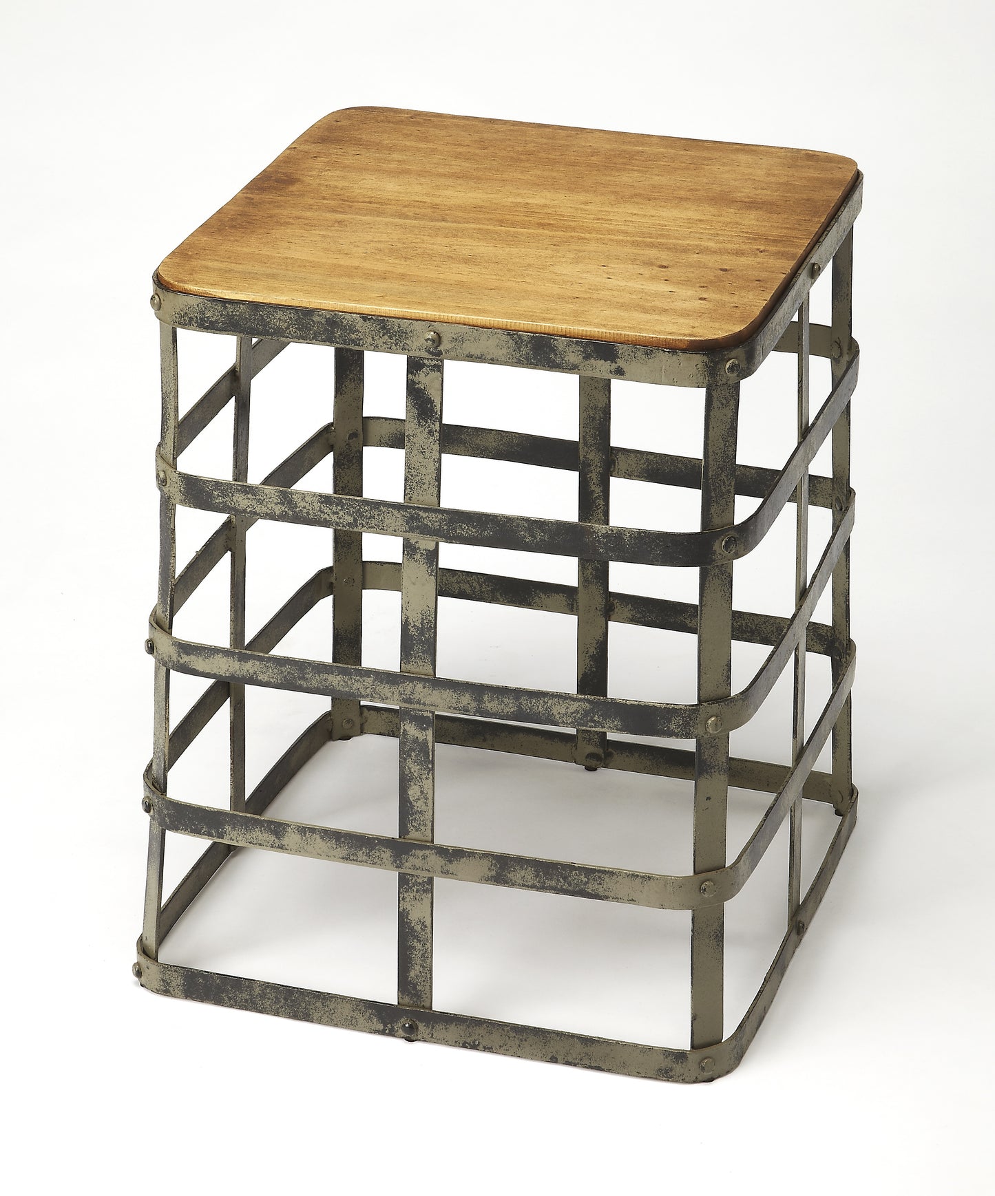 Gantry Industrial Chic Side Table in Multi-Color 4338330