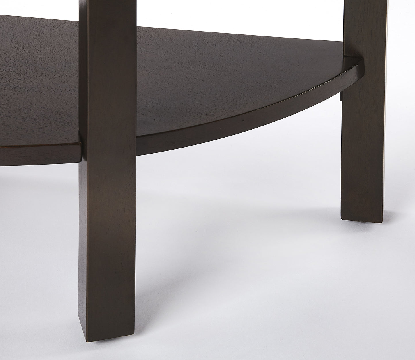 Lara Demilune Console Table in Dark Brown 4362140