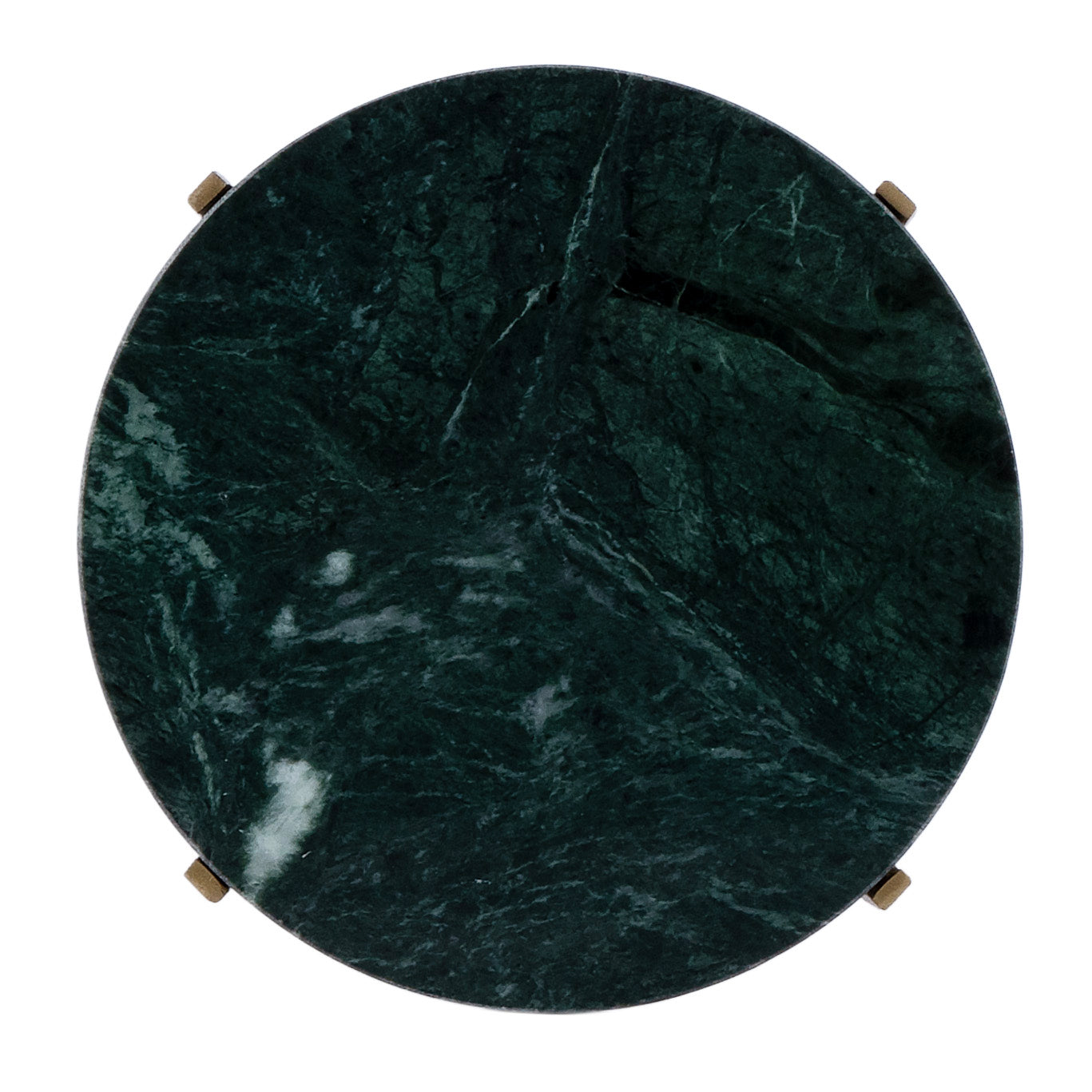 Nigella Marble and Cross Legs Side Table in Green 5245475