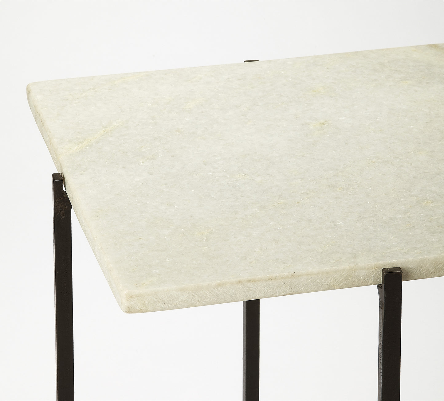 Nigella Square Marble & Metal Side Table in Multi-Color 5246389
