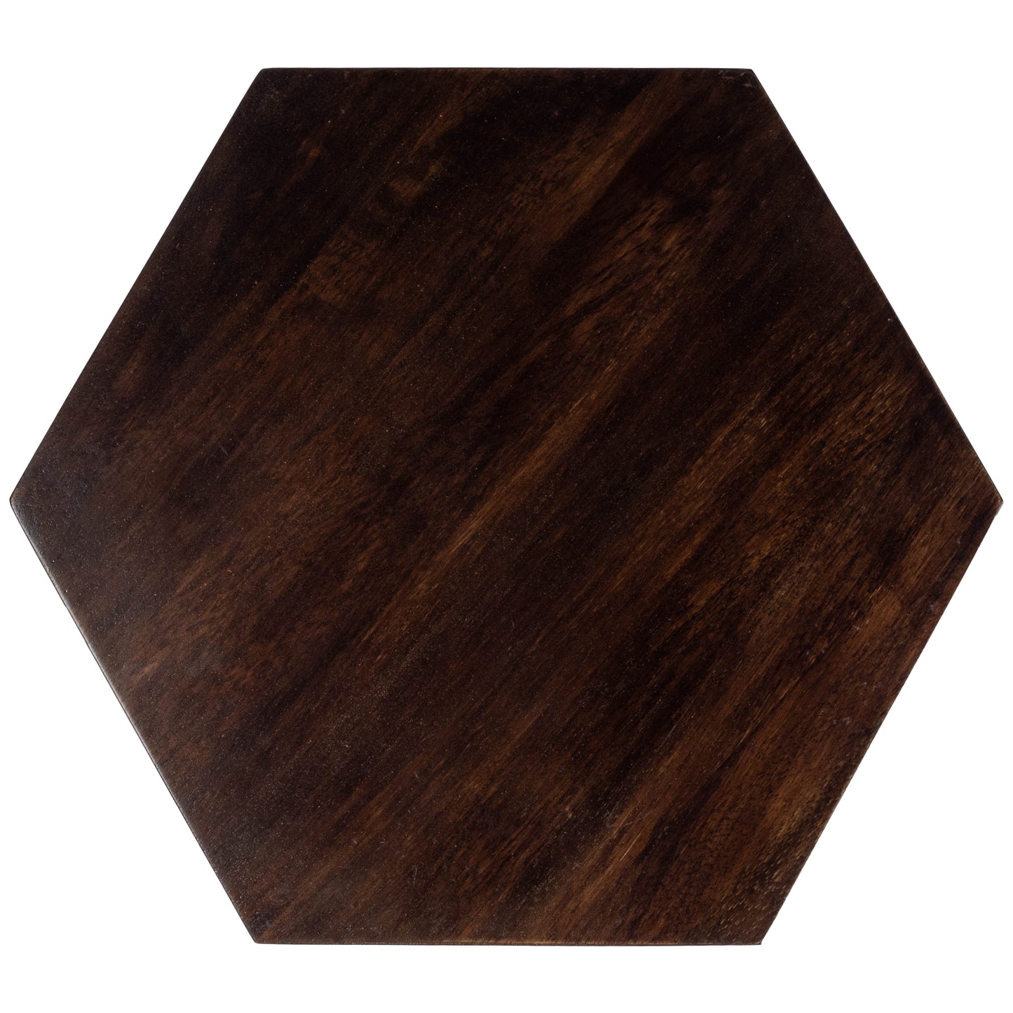 Butler Specialty Company Gulchatai 15 in. W Hexagon Wood Side Table, Dark Brown
