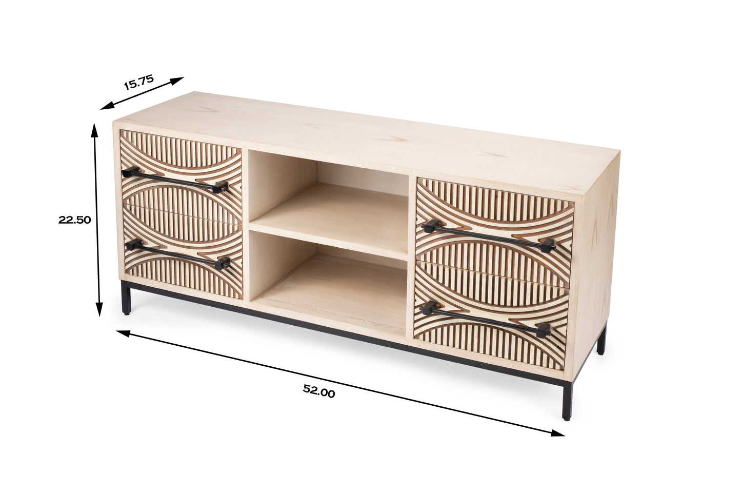 Cirella 4 drawers 52" TV Stand in Light Brown 5503140