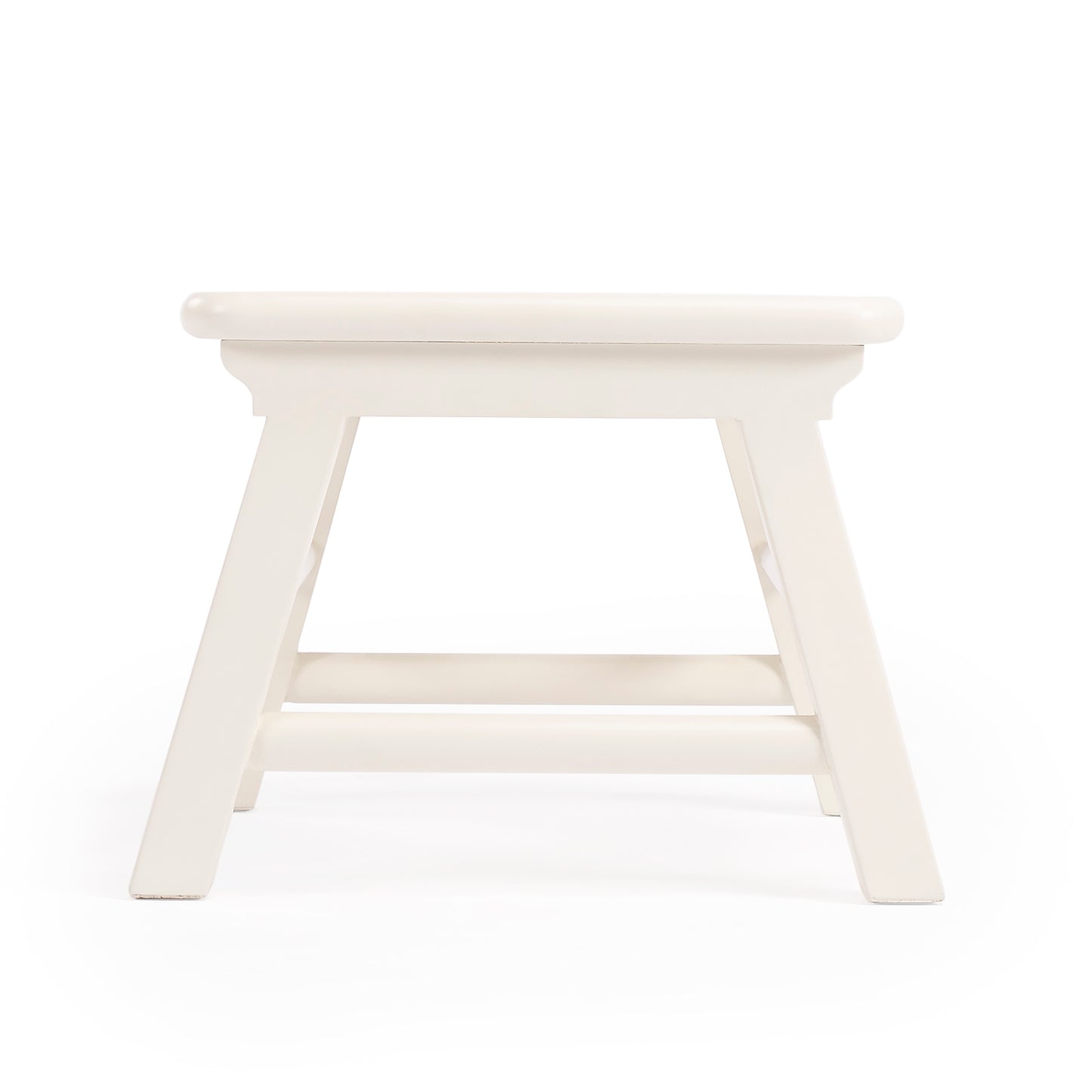 Butler Specialty Company Melrose 14 in. W x 10 in. H Rectangular Wood Single Step Accent Stool, White