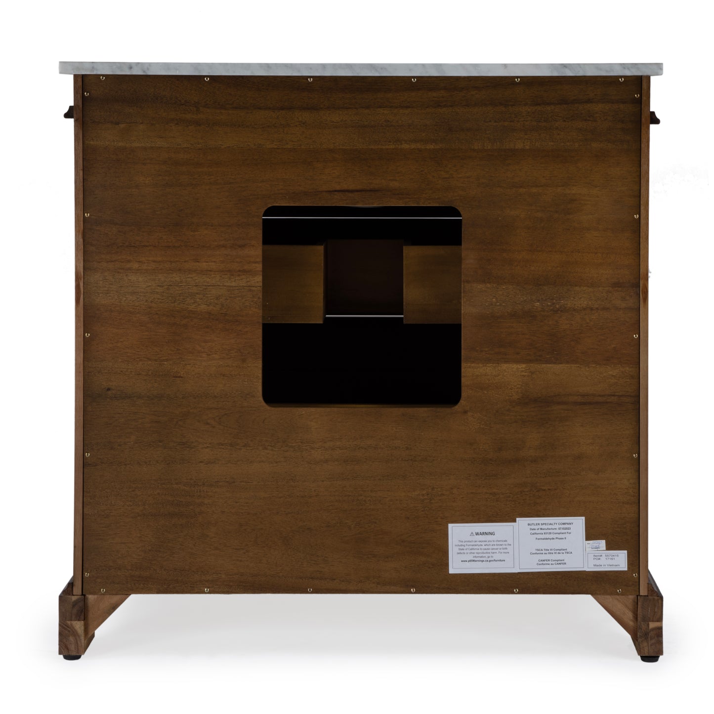 Hanson 36" Single Bathroom Vanity Set in Medium Brown 5570415